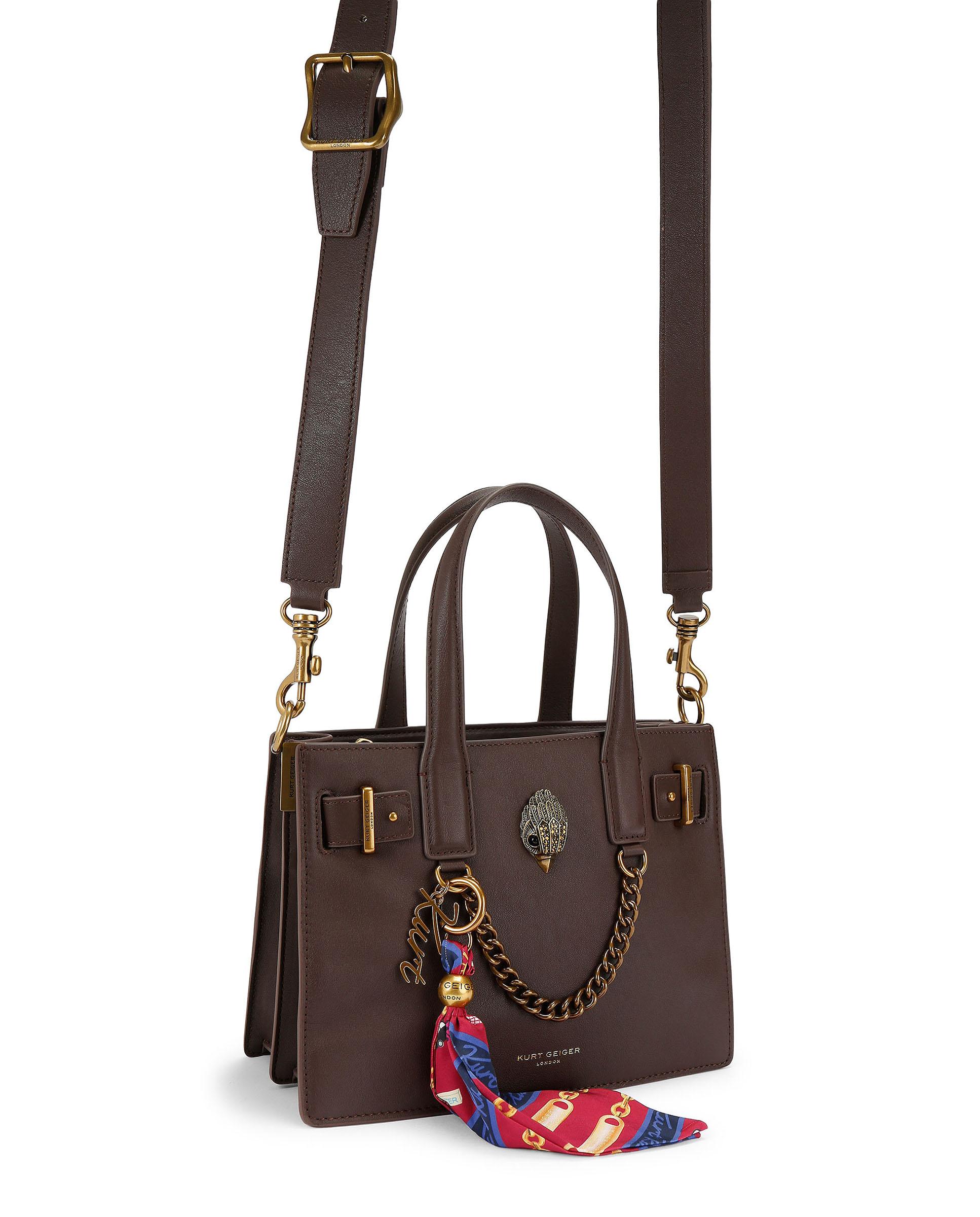 Shopper tote de piel - Kurt Geiger - Marrón Marrón-2