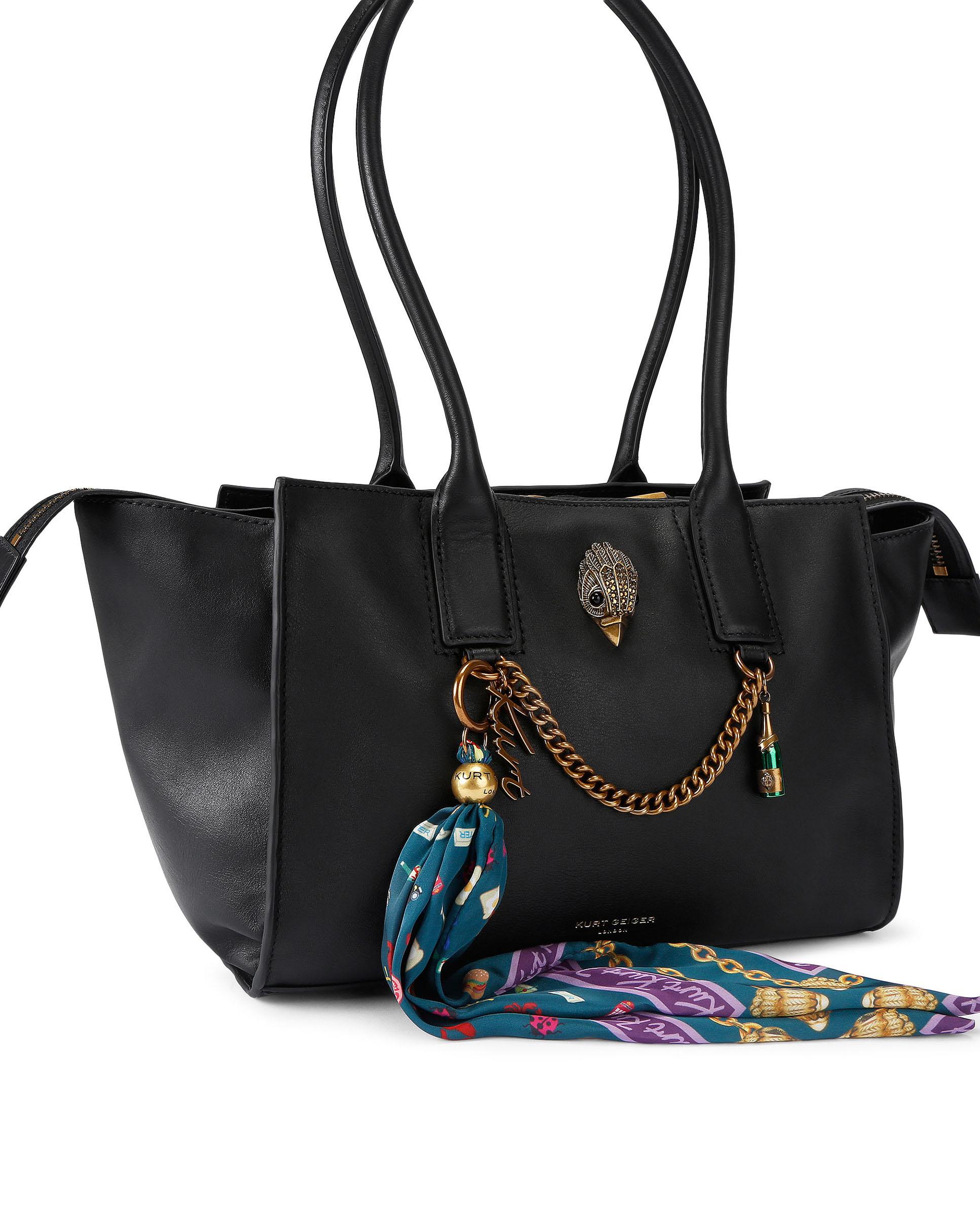 Bolso de hombro shopper de piel - Kurt Geiger - Negro Negro-2