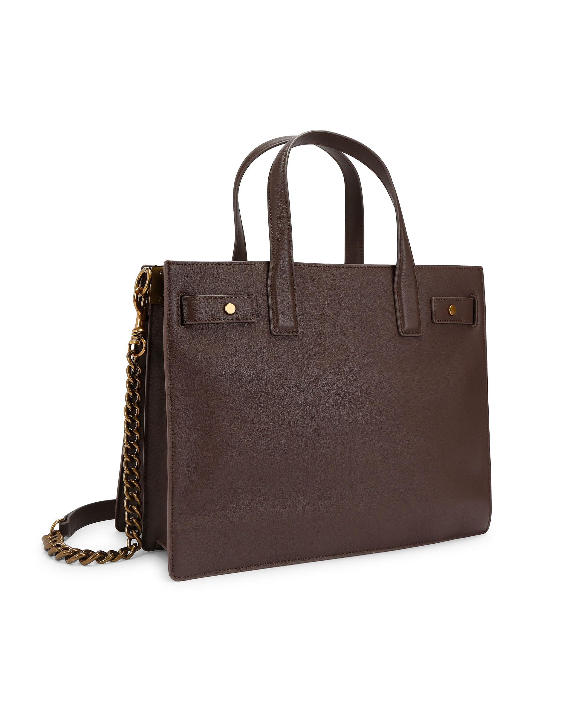 Shopper tote de piel - Kurt Geiger - Marrón Marrón-3