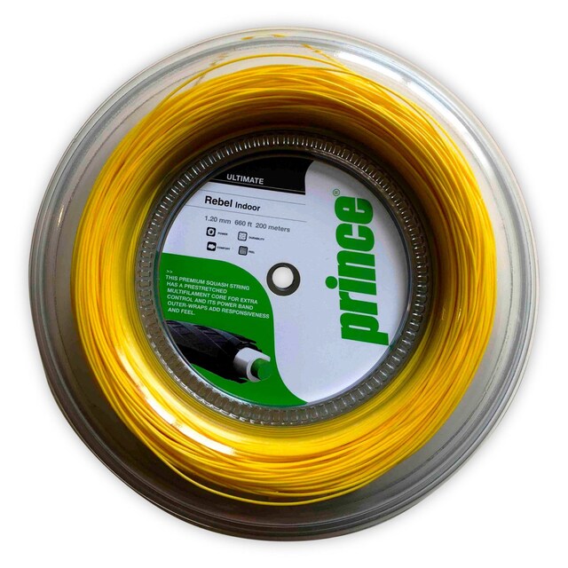 Imagen 0 de Cordaje de squash REBEL 17 1.25 mm 200M Prince