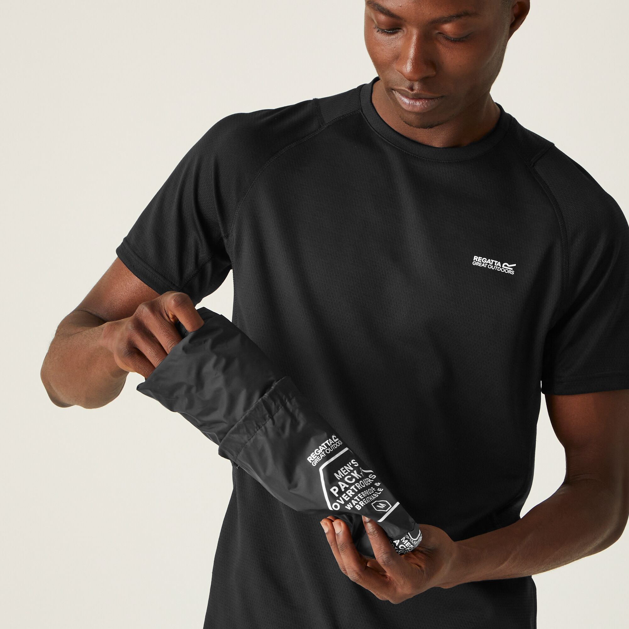 Imagen 4 de Pantalón de hombre Pack It Regatta - Negro Negro