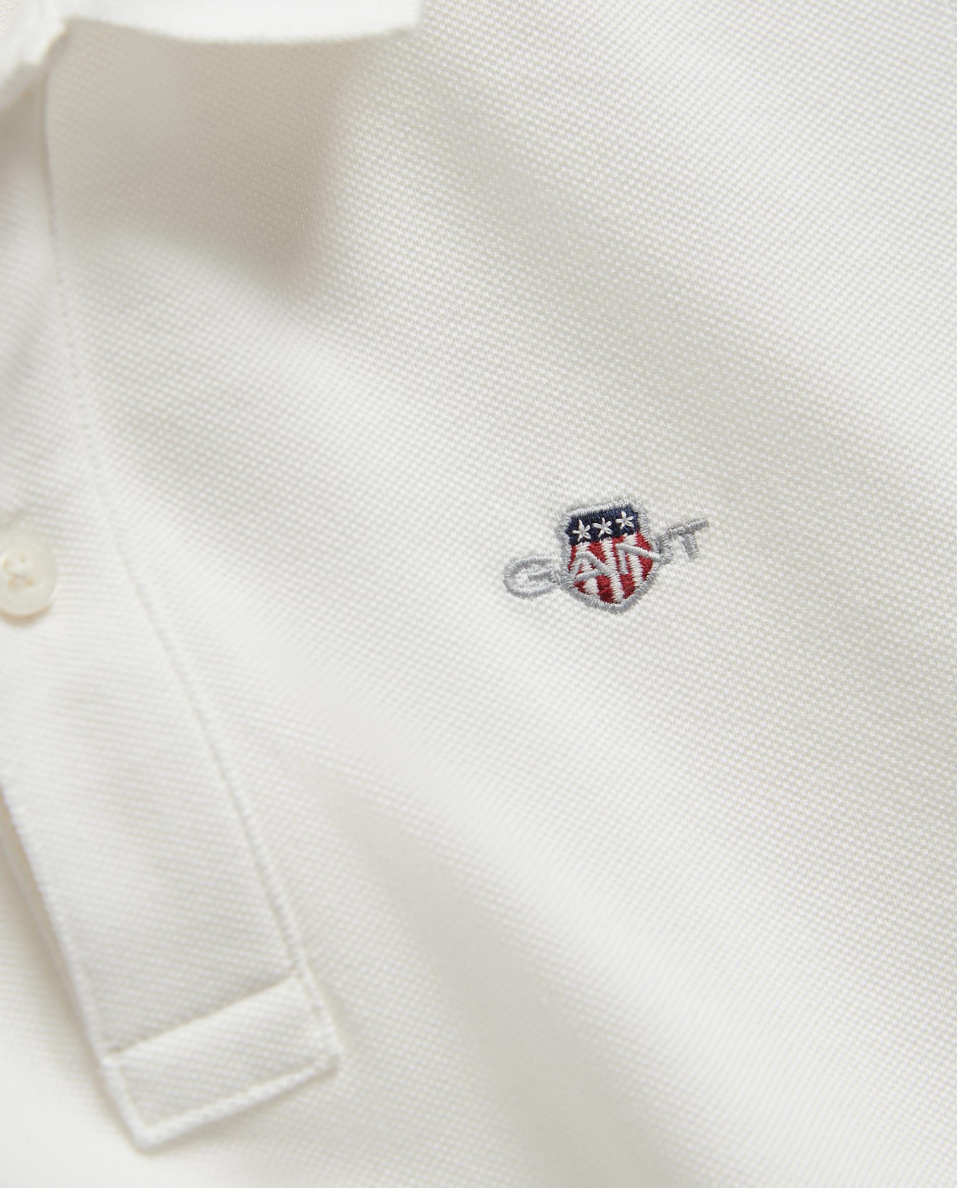 Polo de manga corta de algodón - Gant - Blanco Blanco-2