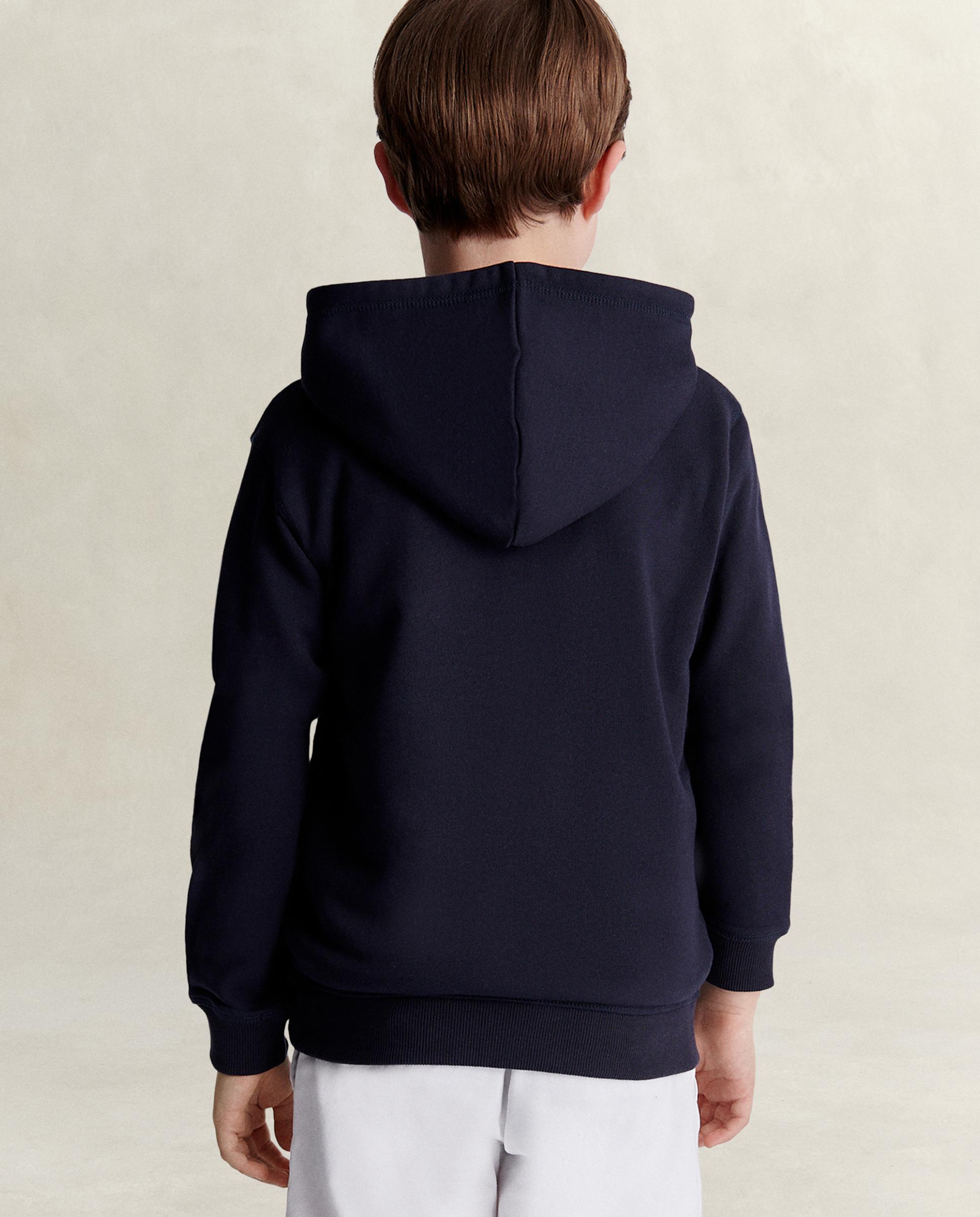 Sudadera de niño con capucha y bolsillo de canguro - Gant - Azul oscuro Azul oscuro-2