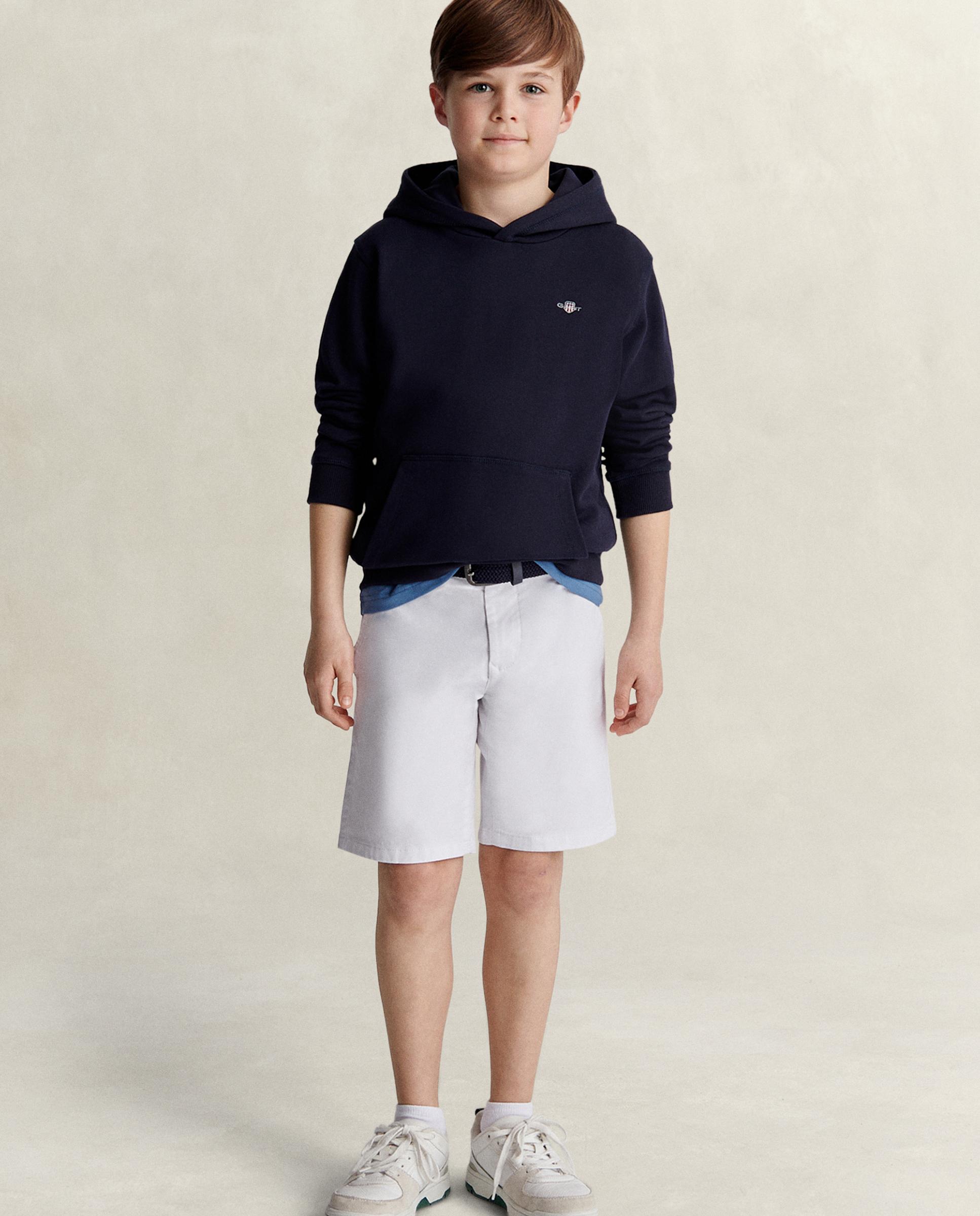 Sudadera de niño con capucha y bolsillo de canguro - Gant - Azul oscuro Azul oscuro-4