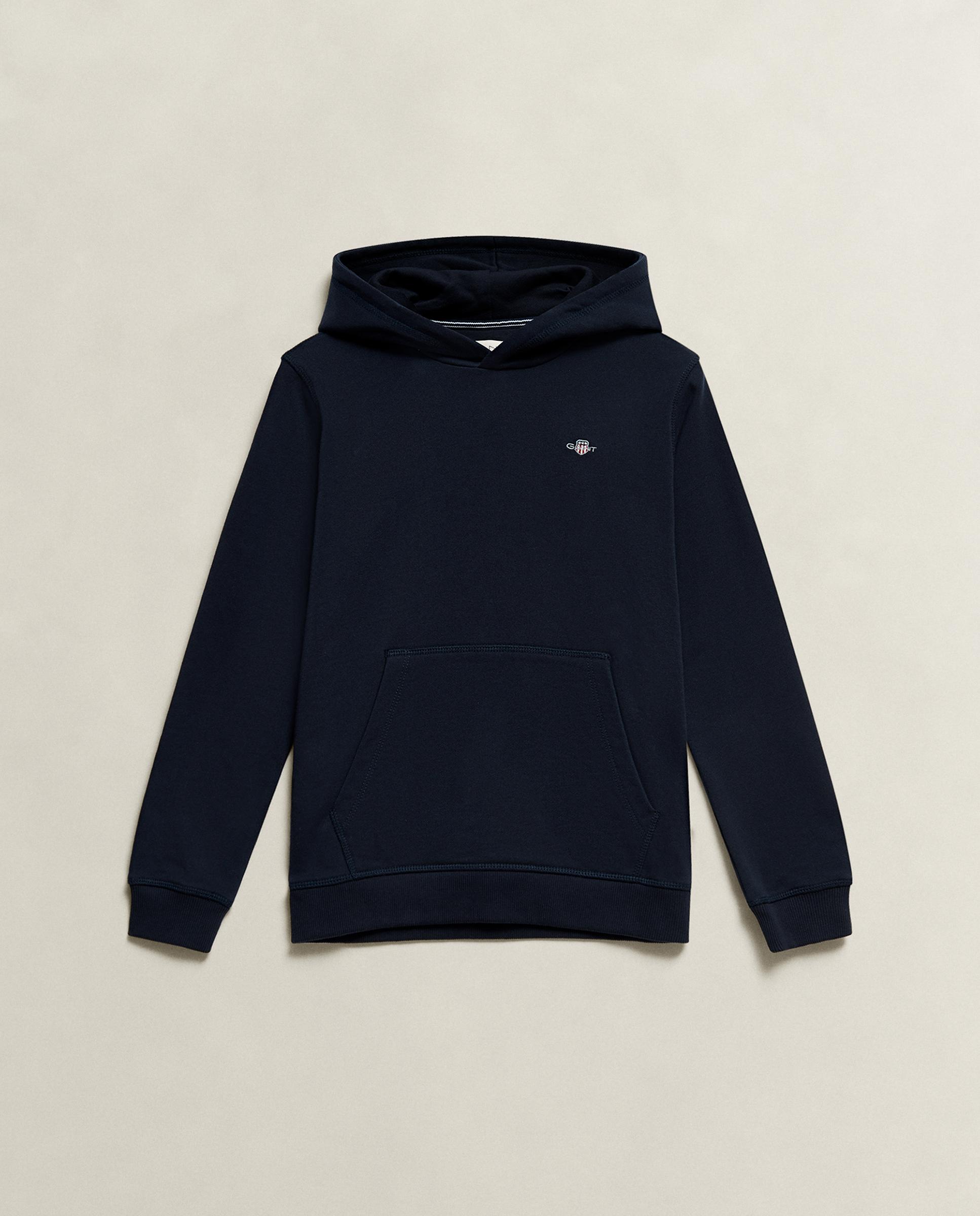 Sudadera de niño con capucha y bolsillo de canguro - Gant - Azul oscuro Azul oscuro-5