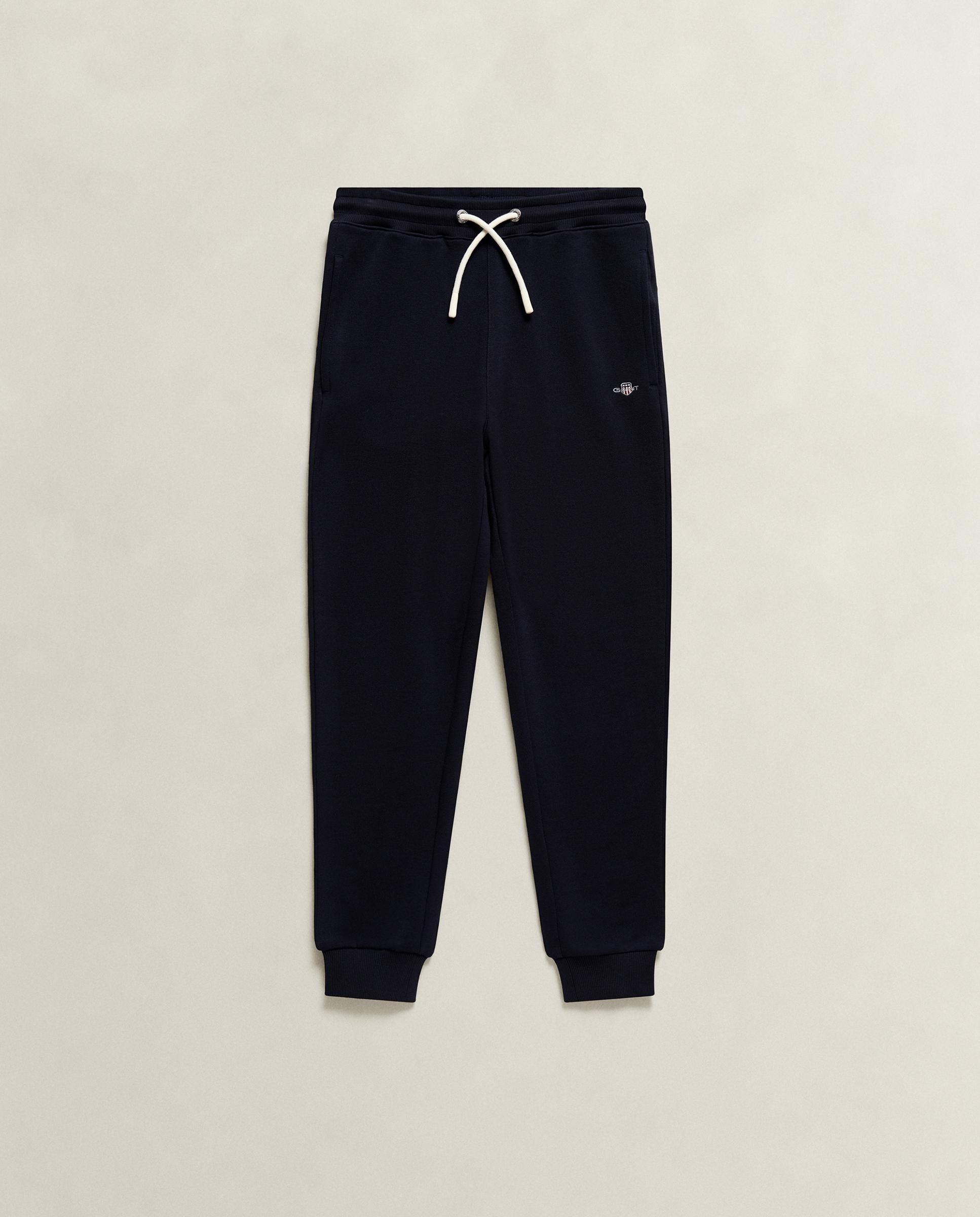 Pantalones deportivos de niño con ajuste de cordón y bolsillos laterales - Gant - Azul oscuro Azul oscuro-1