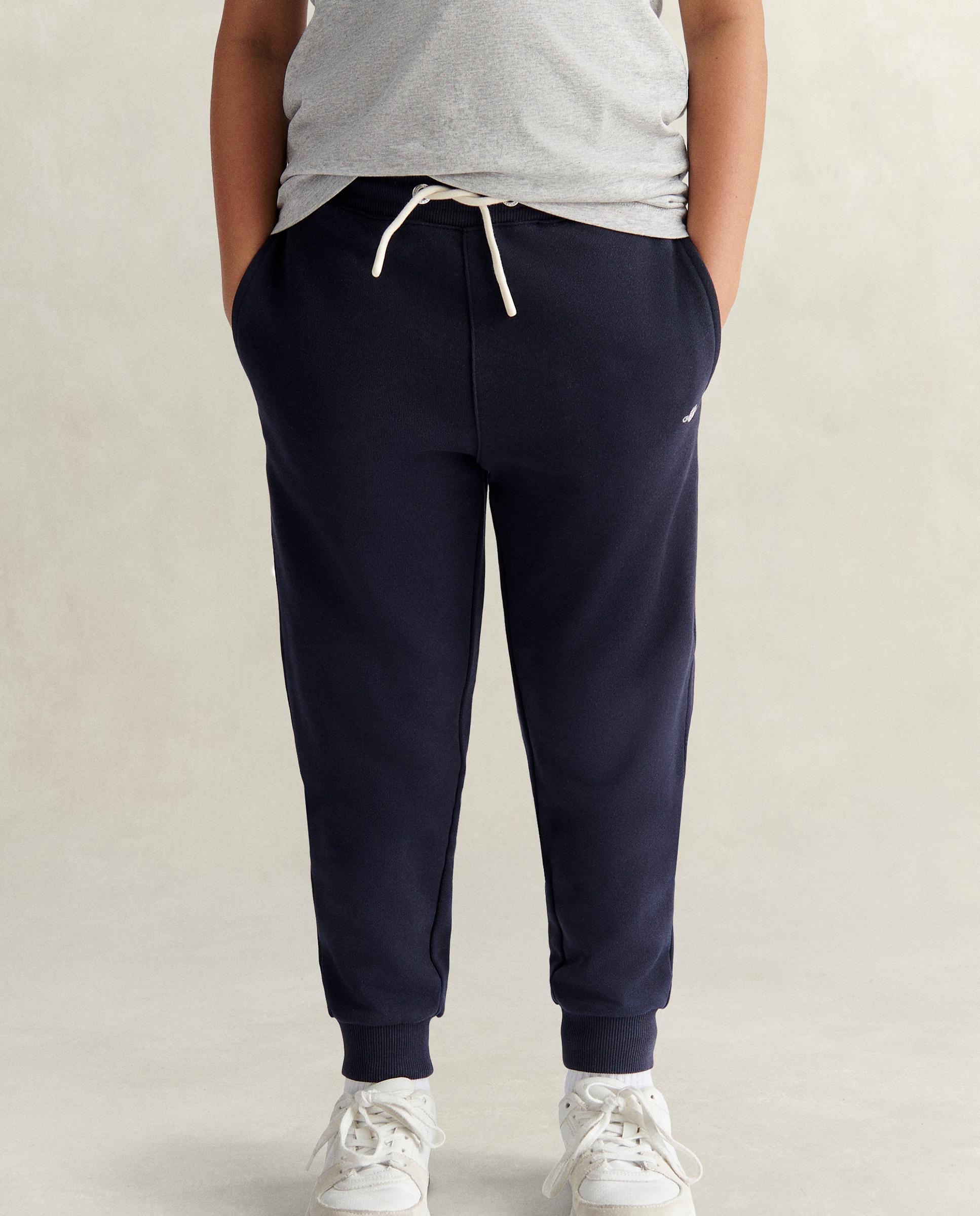 Pantalones deportivos de niño con ajuste de cordón y bolsillos laterales - Gant - Azul oscuro Azul oscuro-2