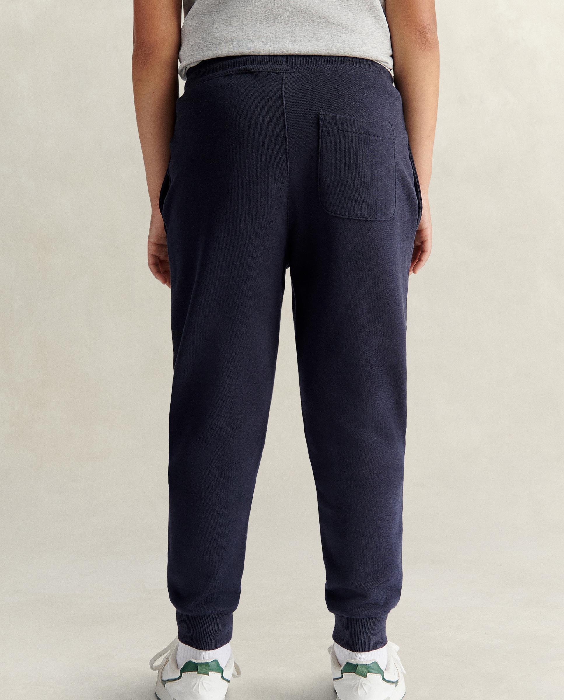 Pantalones deportivos de niño con ajuste de cordón y bolsillos laterales - Gant - Azul oscuro Azul oscuro-3