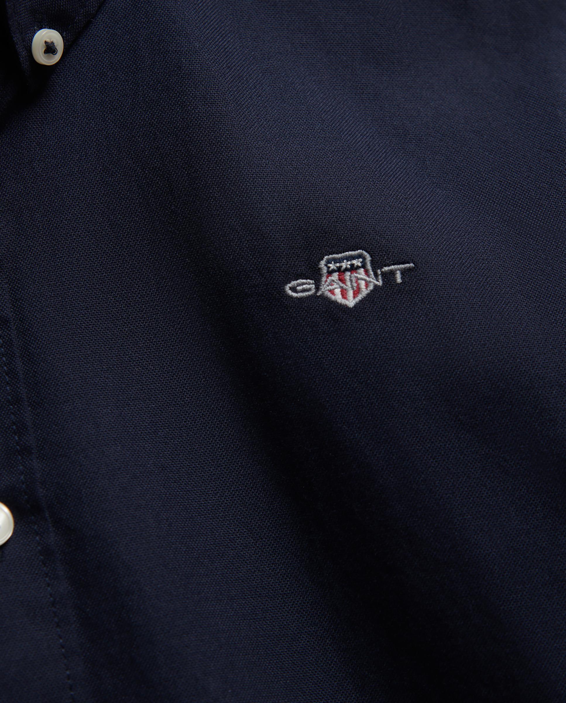 Camisa de niño oxford con logo en el pecho - Gant - Azul oscuro Azul oscuro-6