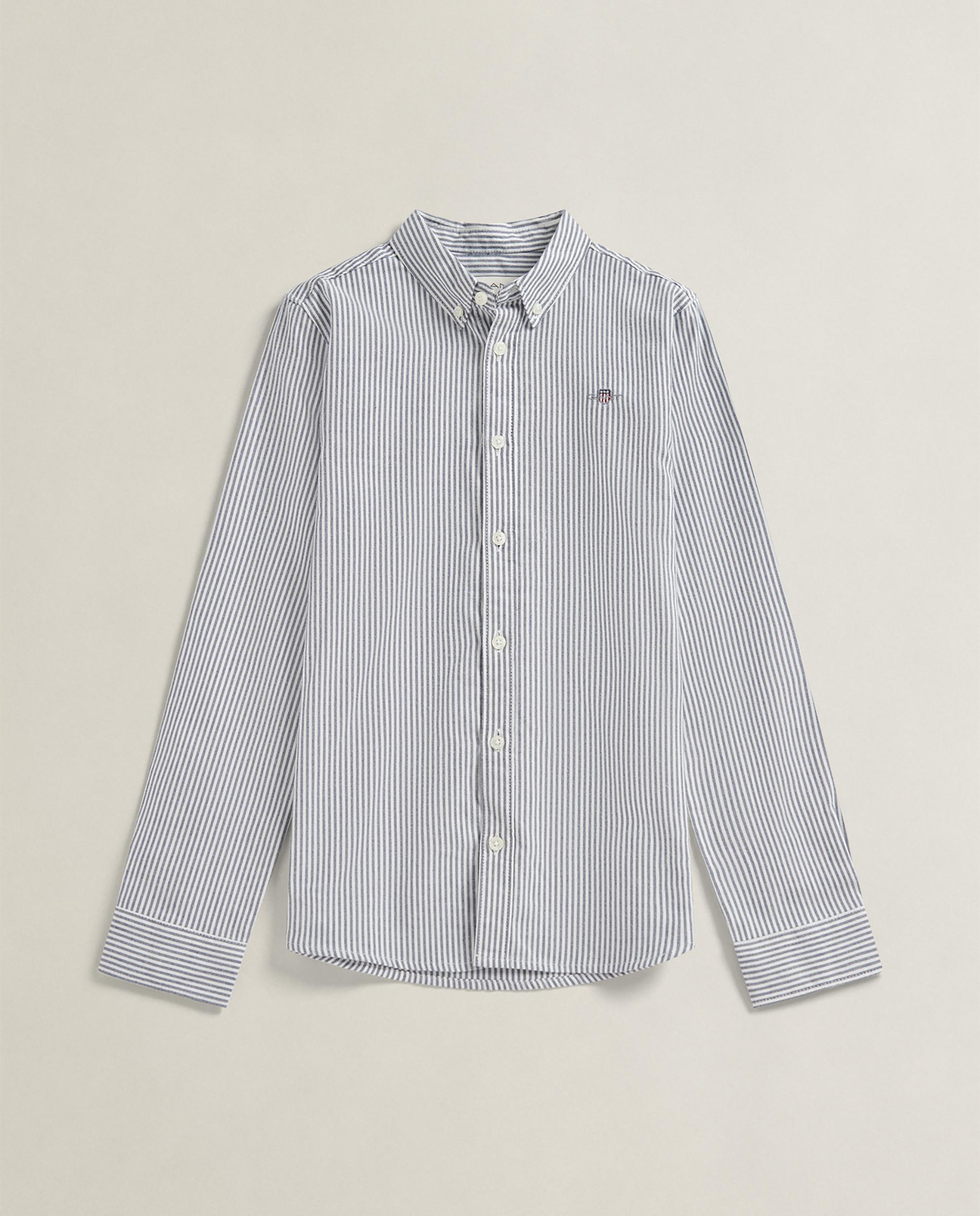 Camisa de niño oxford de rayas - Gant - Azul oscuro Azul oscuro-5