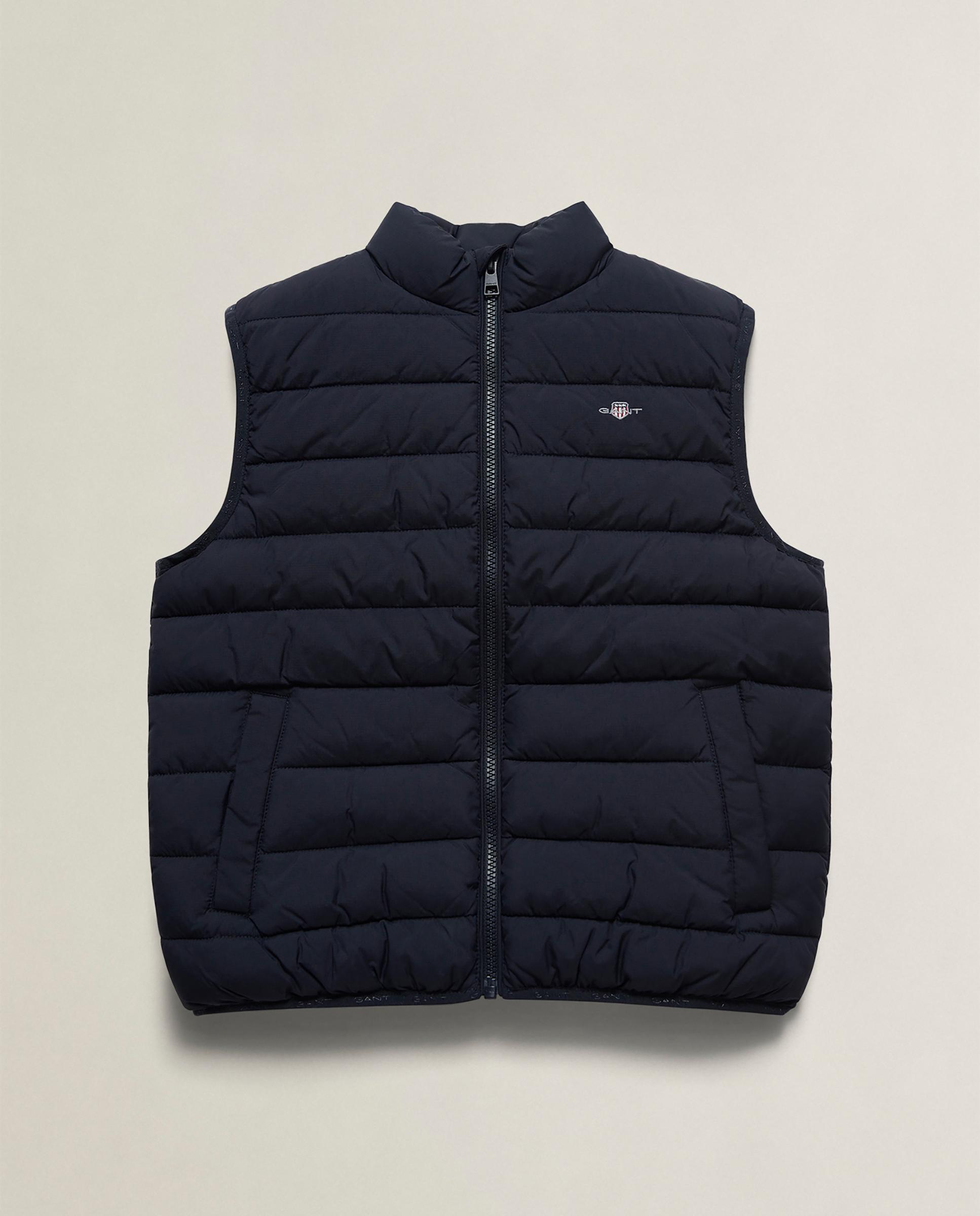 Chaleco de abrigo de niño con cierre de cremallera y cuello alto - Gant - Azul oscuro Azul oscuro-6