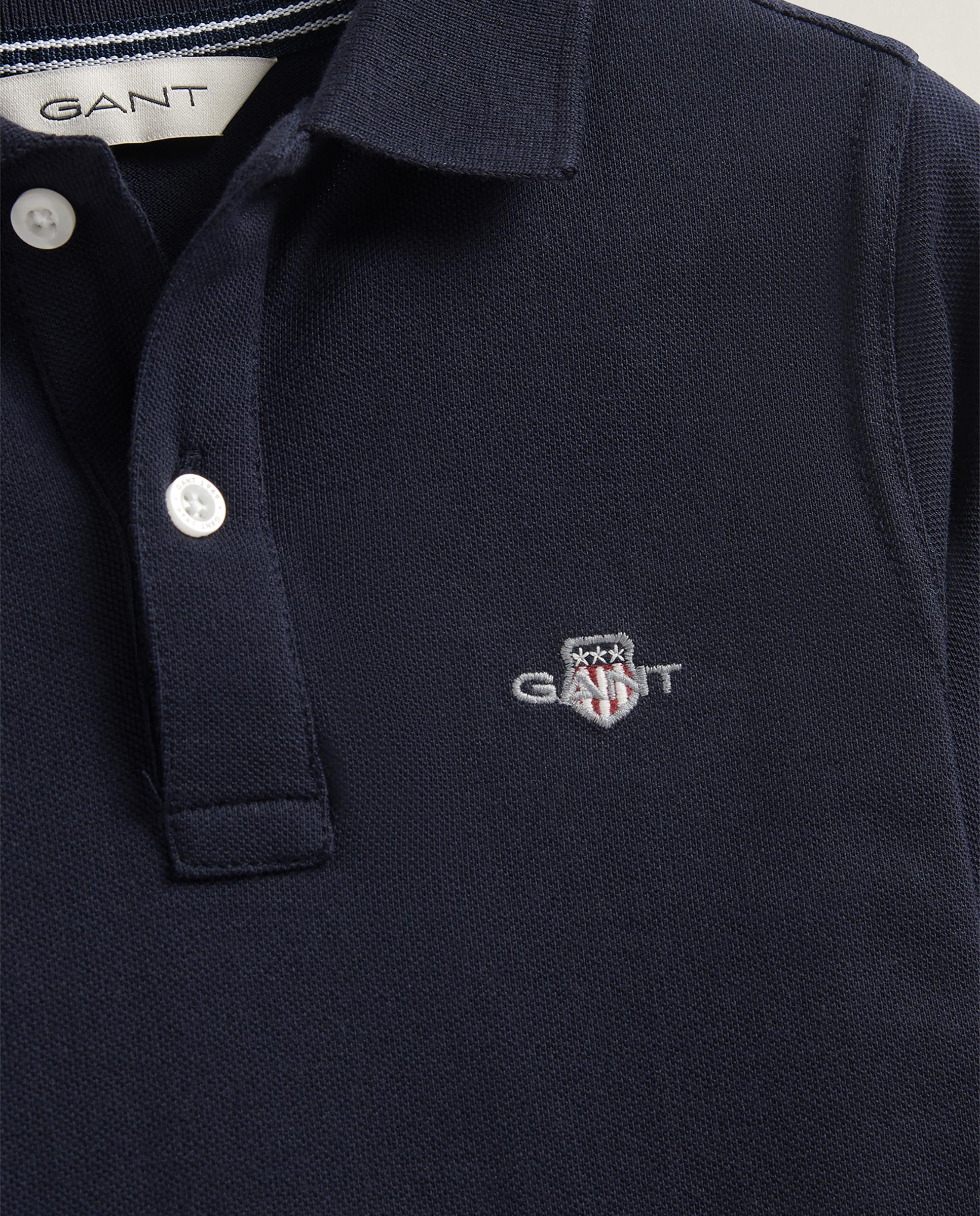 Polo de manga larga shield boys - Gant - Azul oscuro Azul oscuro-2