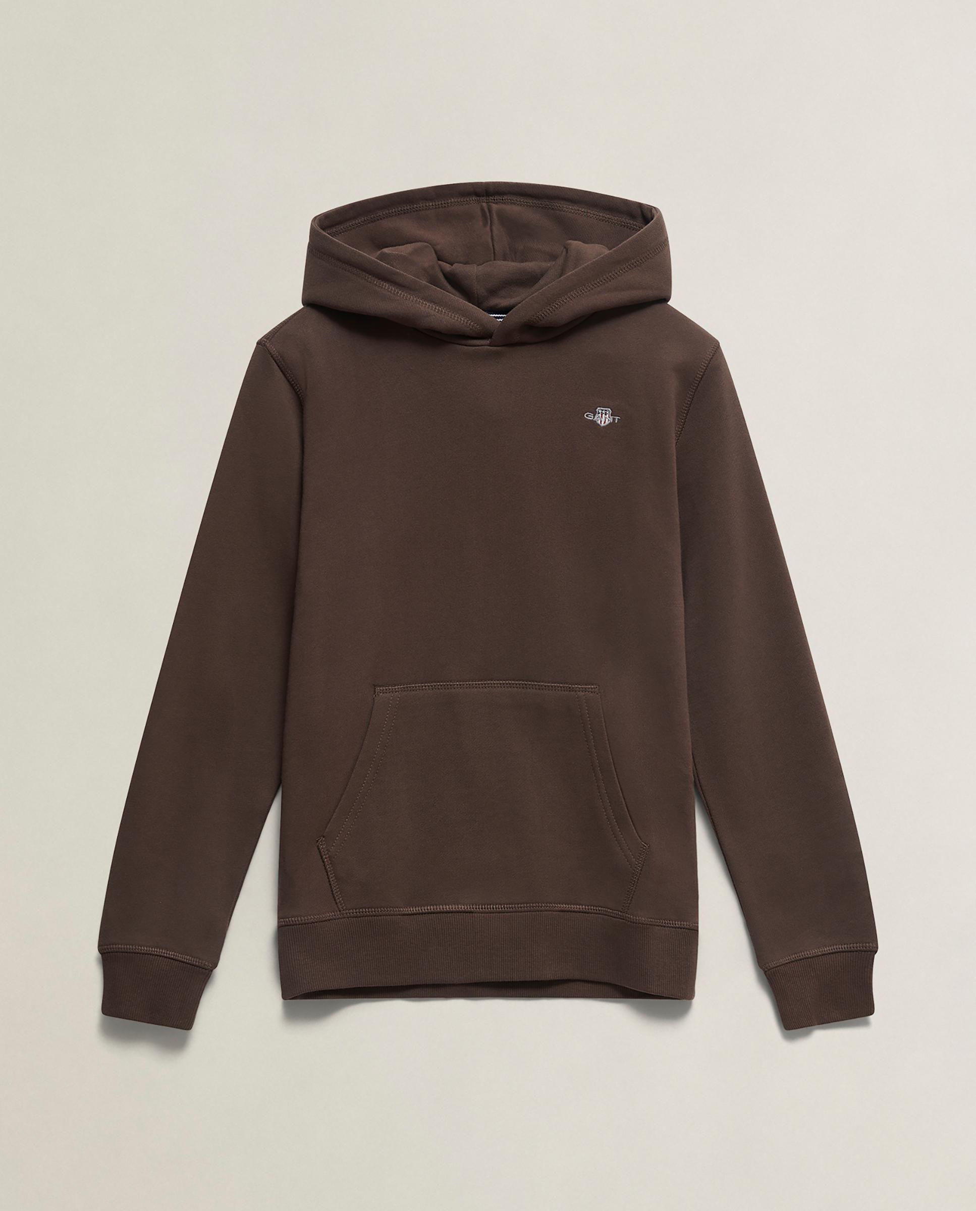 Sudadera de niño con capucha y bolsillo de canguro - Gant - Marrón Marrón-5