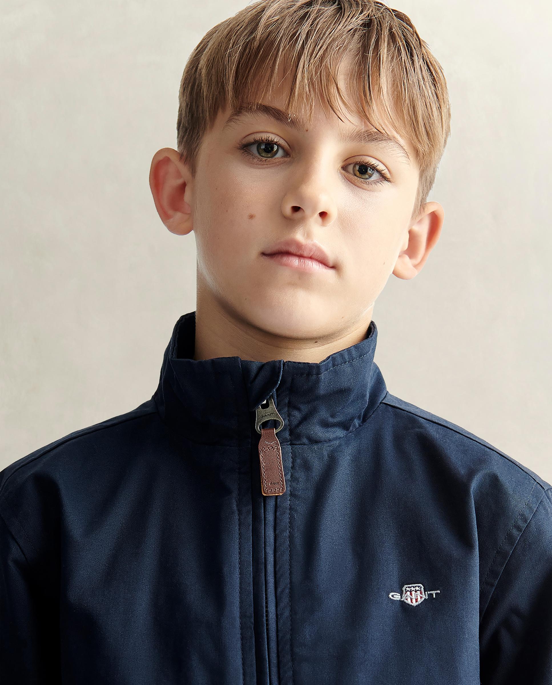 Cazadora de niño de cuello alto estilo harrington - Gant - Azul oscuro Azul oscuro-3