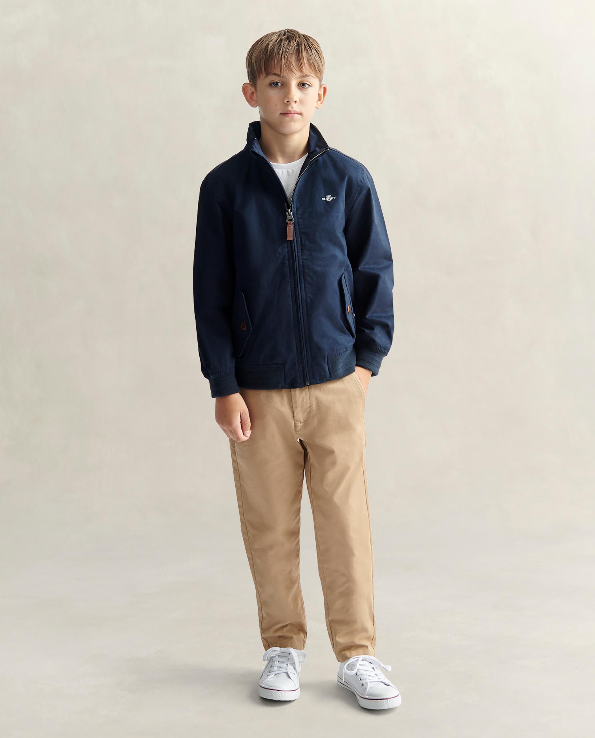 Cazadora de niño de cuello alto estilo harrington - Gant - Azul oscuro Azul oscuro-4