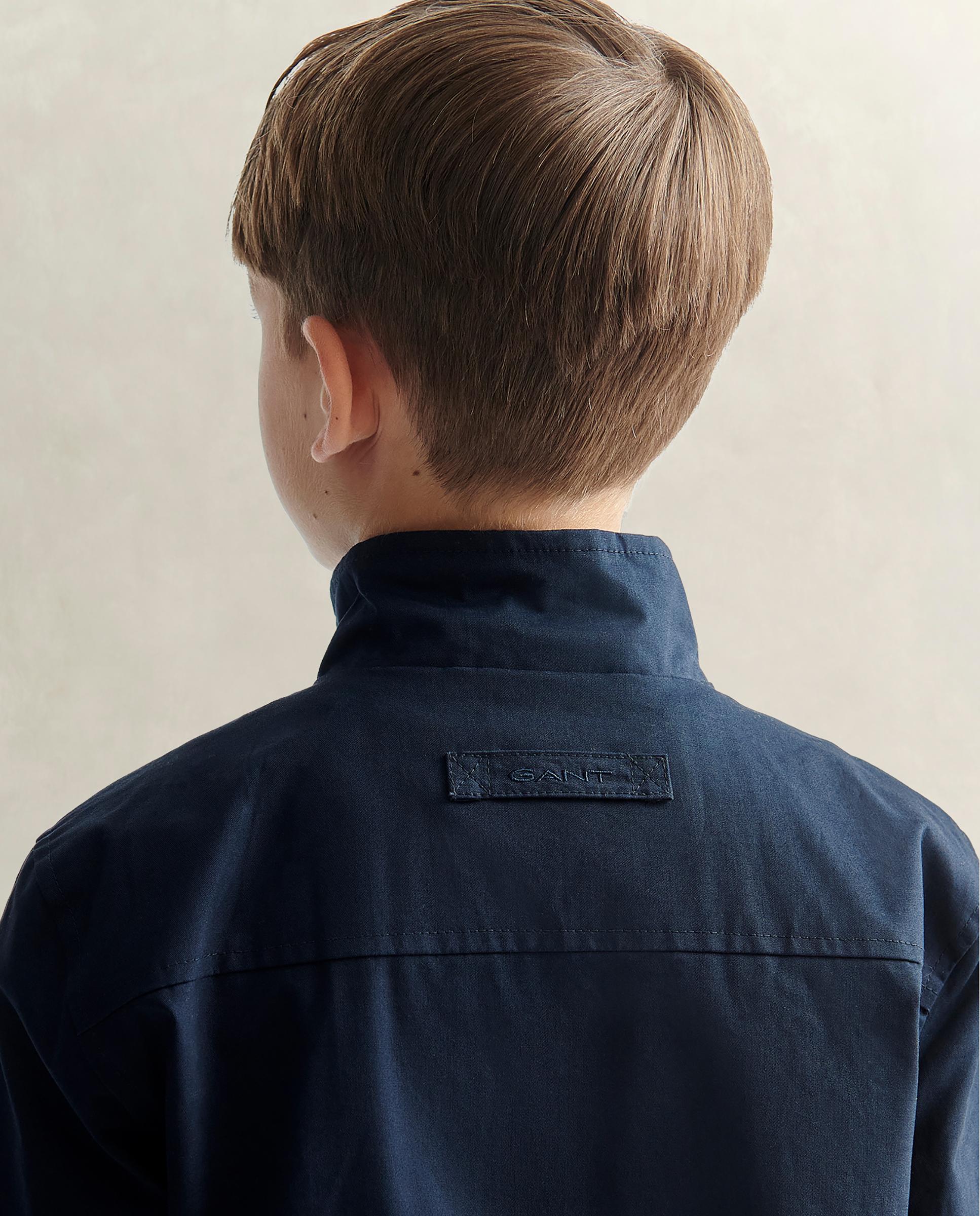 Cazadora de niño de cuello alto estilo harrington - Gant - Azul oscuro Azul oscuro-5