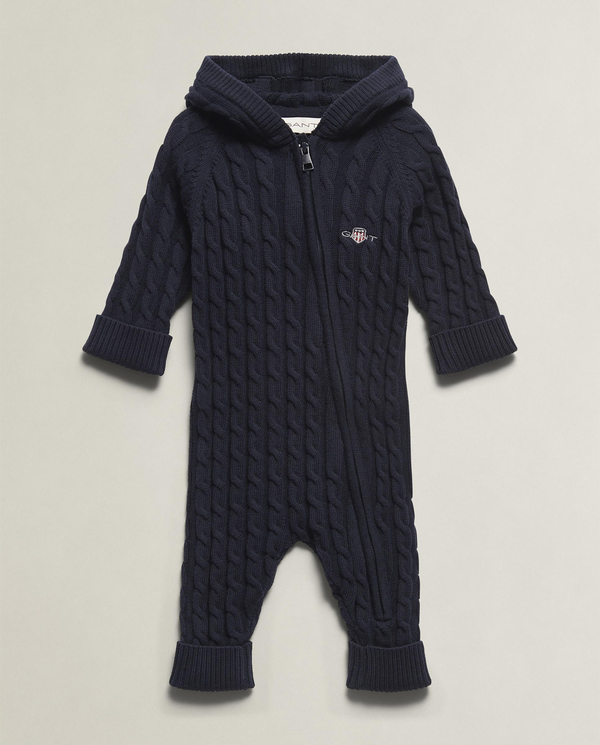Pijama de punto de ochos con cierre de cremallera - Gant - Azul oscuro Azul oscuro-1