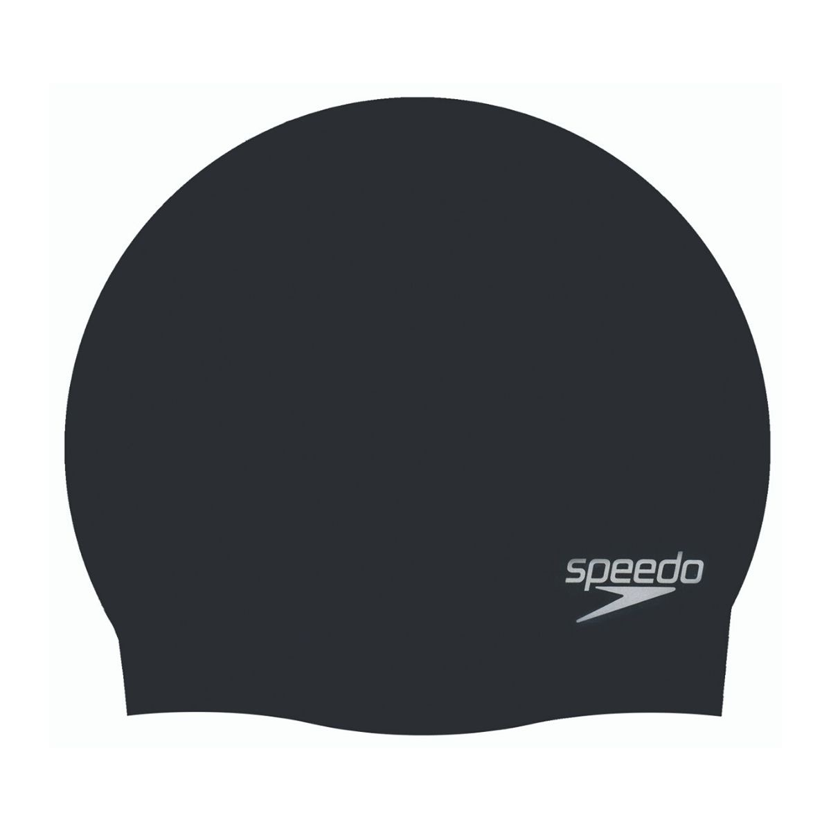 Gorro de natación unisex plain moulded silicone cap speedo - Negro Negro-1