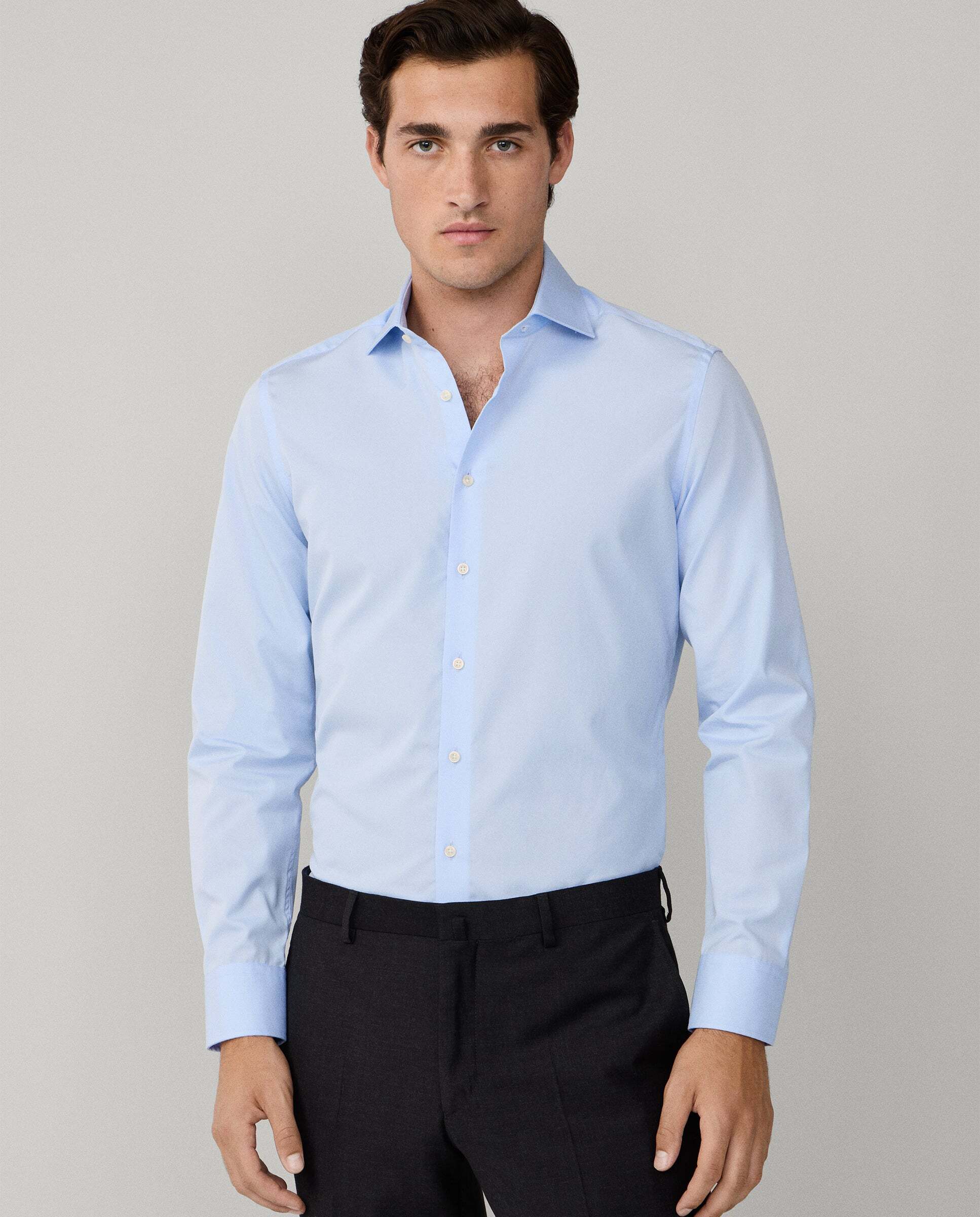 Hackett - Camisa de hombre formal popelín fit tailored.