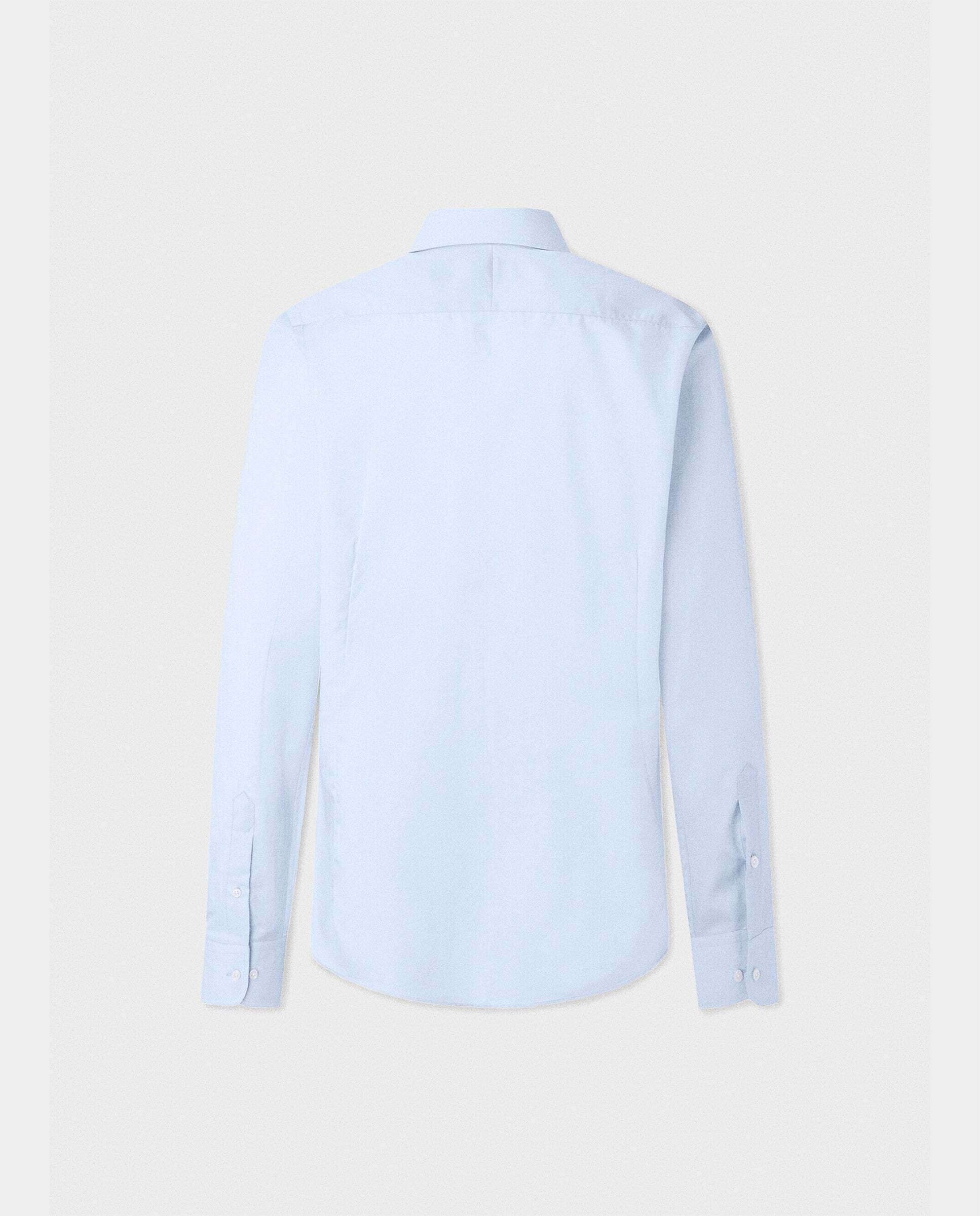 Camisa formal de hombre slim fit lisa - Hackett - Azul Azul-9