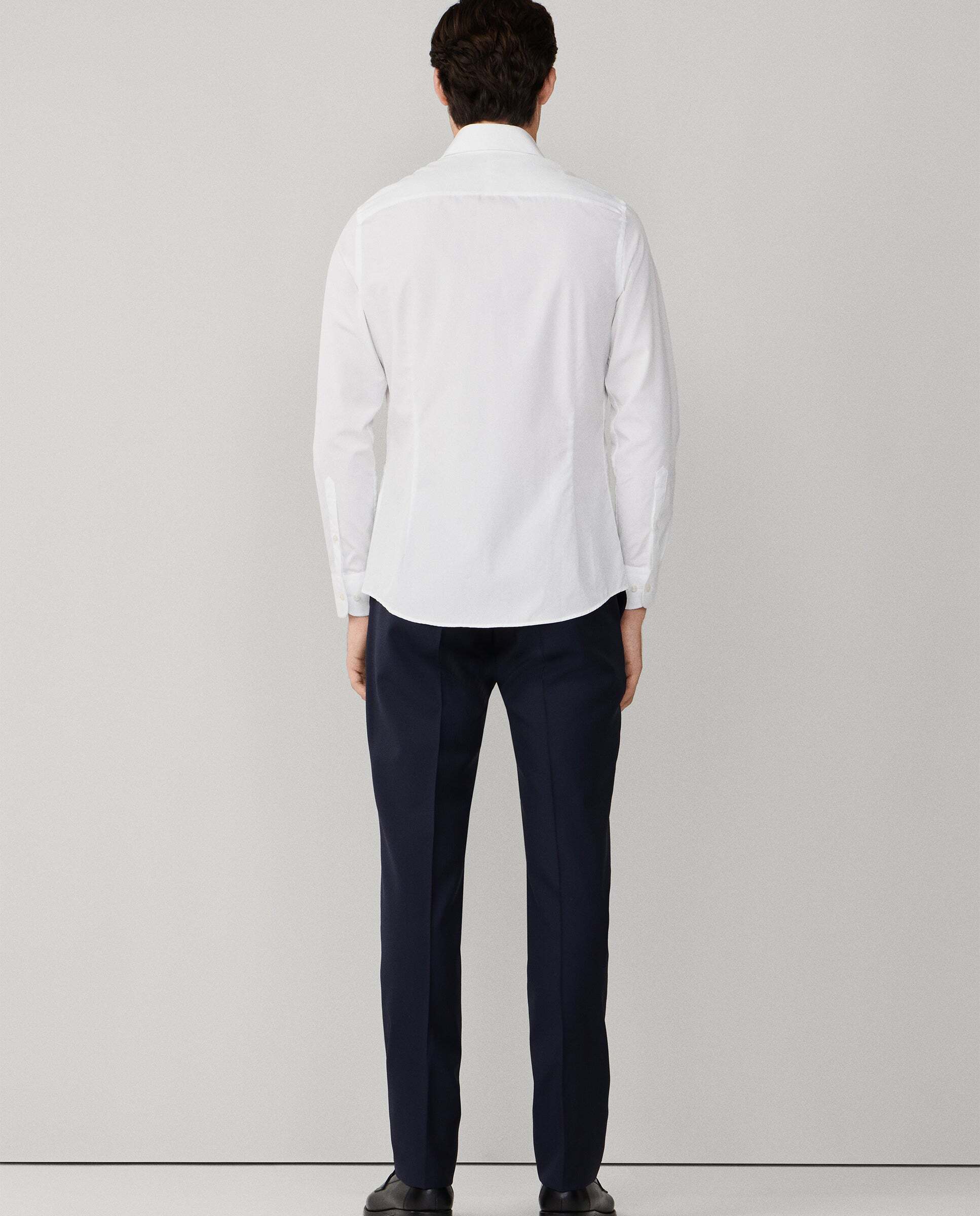 Camisa de hombre formal popelín fit tailored - Hackett - Blanco Blanco-3