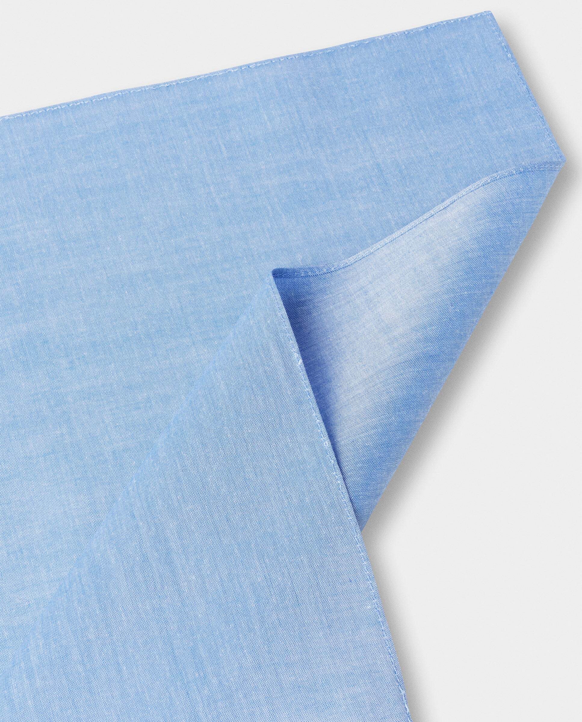 Pañuelo bolsillo de hombre algodón liso - Hackett - Azul claro Azul claro-2