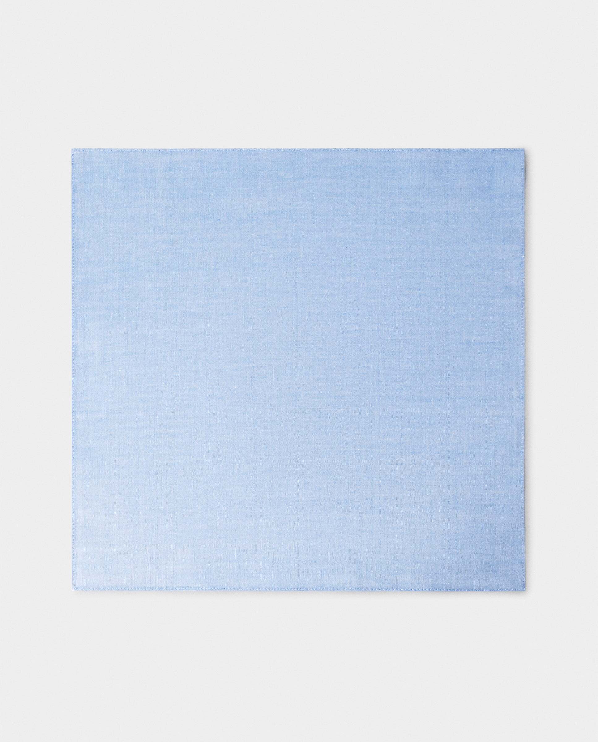 Pañuelo bolsillo de hombre algodón liso - Hackett - Azul claro Azul claro-4
