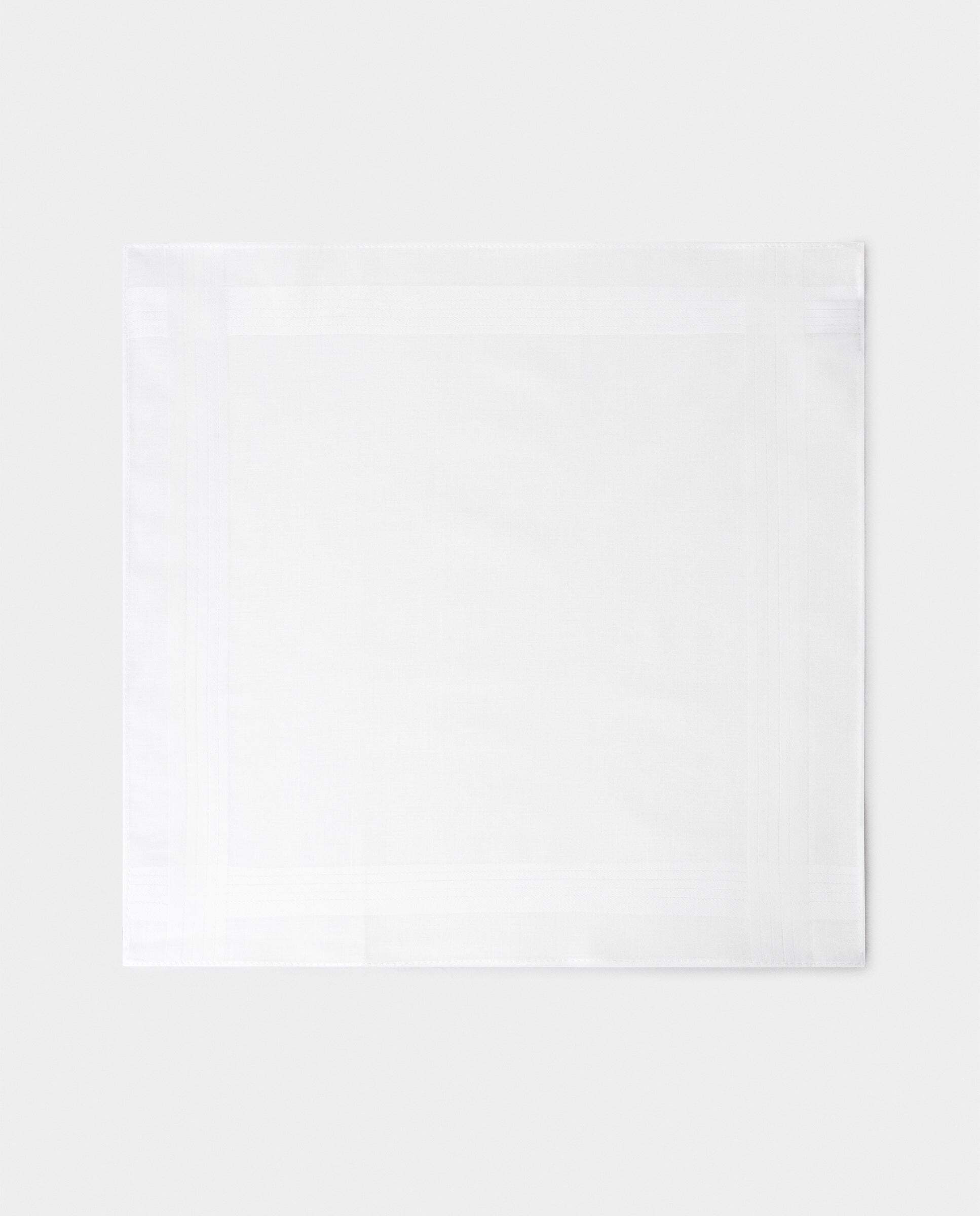 Pañuelo de hombre liso de algodón - Hackett - Blanco Blanco-2