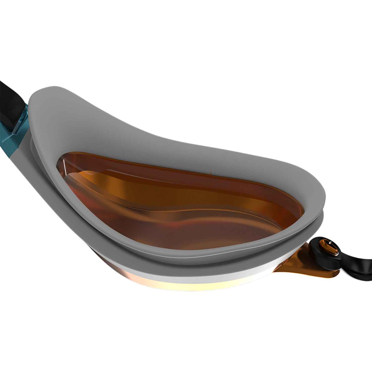 Gafas de natación unisex Fastskin Speedsocket 2 Mirror Speedo - Negro / Naranja Negro / Naranja-2