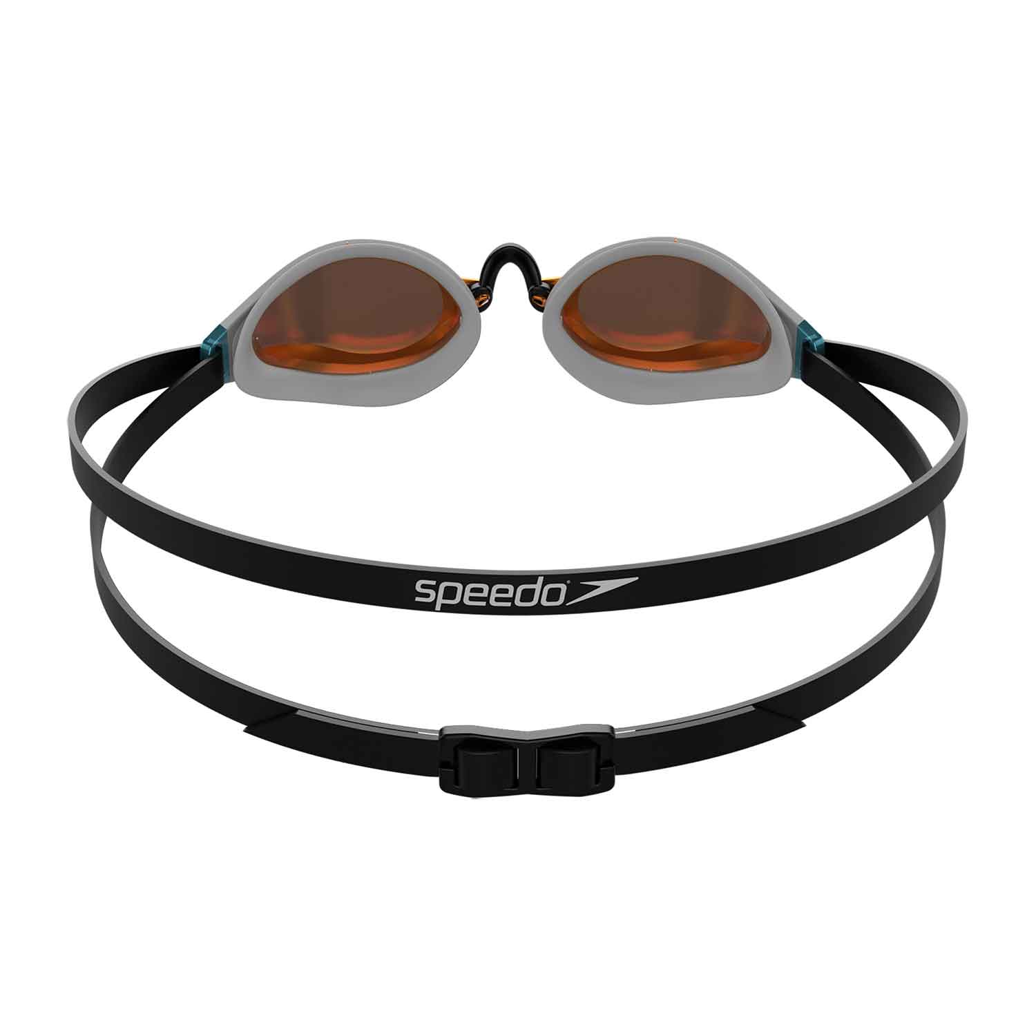Gafas de natación unisex Fastskin Speedsocket 2 Mirror Speedo - Negro / Naranja Negro / Naranja-3