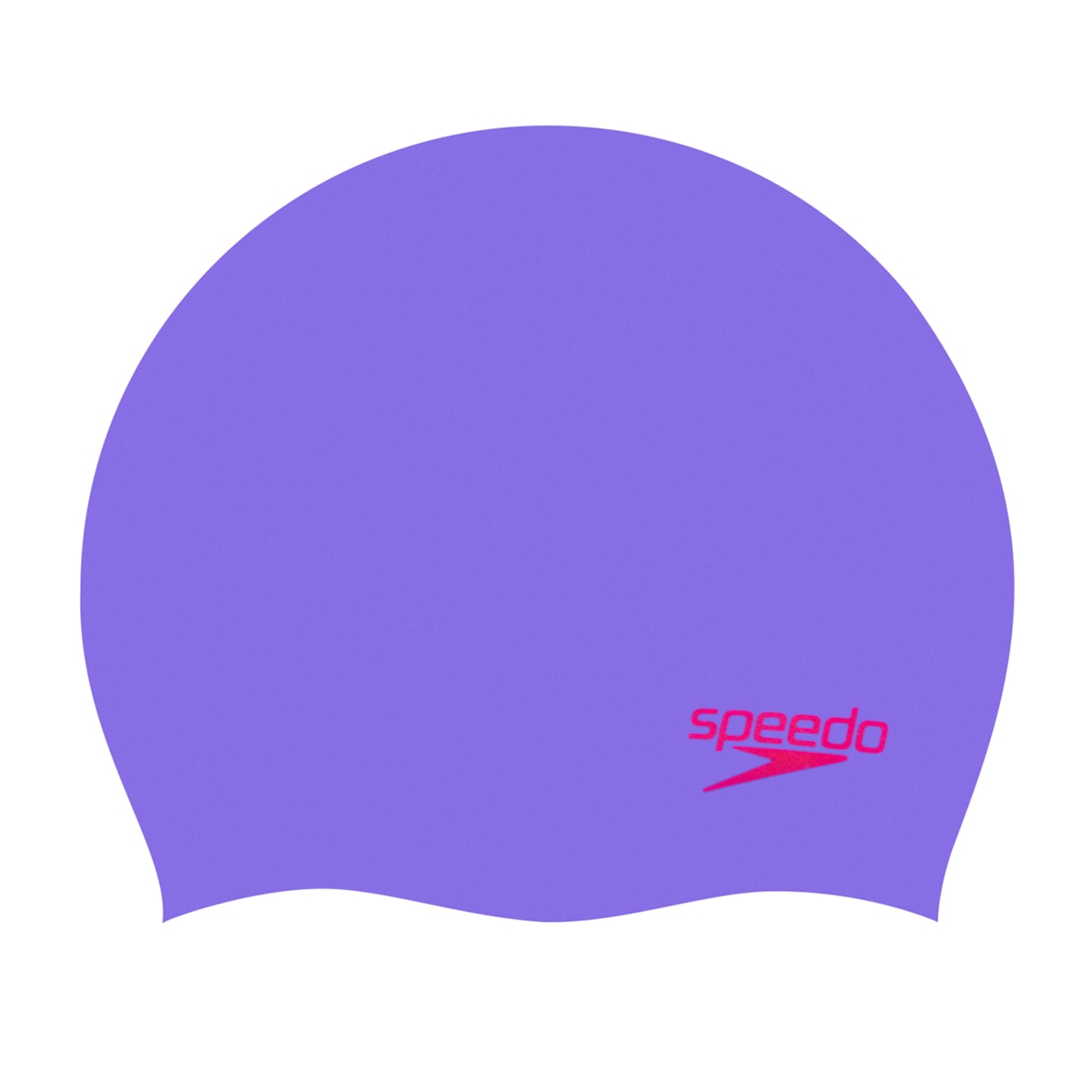 Gorro de natación para niños Plain Moulded Silicone Junior Speedo - Morado Morado-1