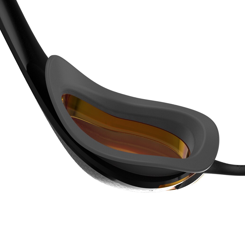Gafas de natación unisex fastskin pure focus mirror speedo - Negro / Naranja Negro / Naranja-2