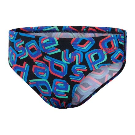 Speedo Neon Allover Slip Uomo 5cm - Costume Nuoto Competizione | Resistente Al Cloro - Foto 5