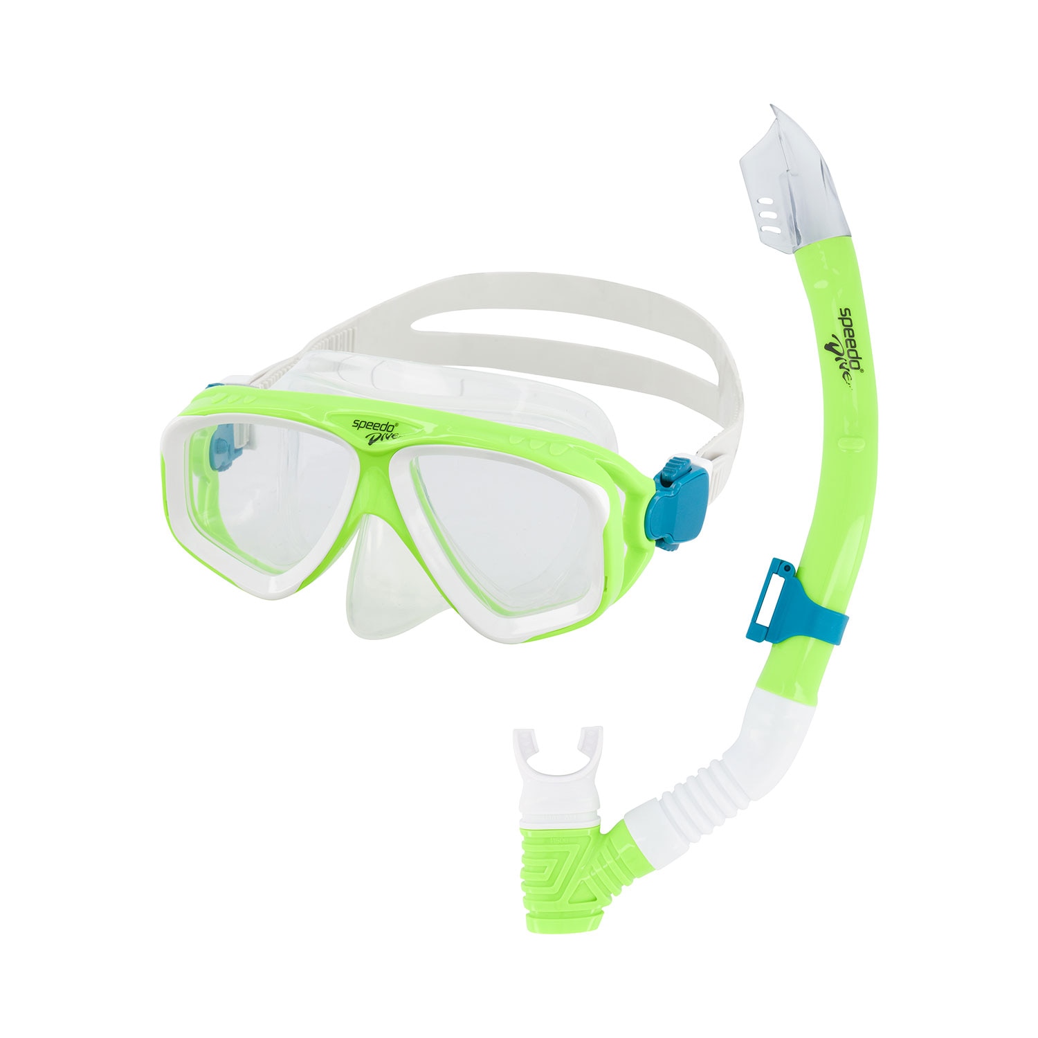 Imagen 0 de Kit de buceo de gafas y tubo para niños junior adventure mask snorkel set speedo Verde