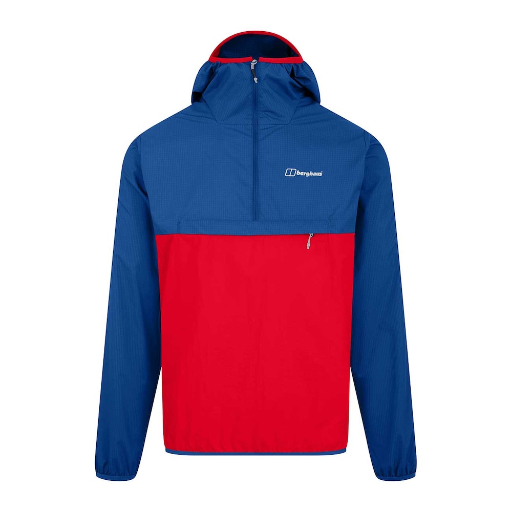 Corbeck Windproof Hooded half zip smock cortavientos para hombre de berghaus