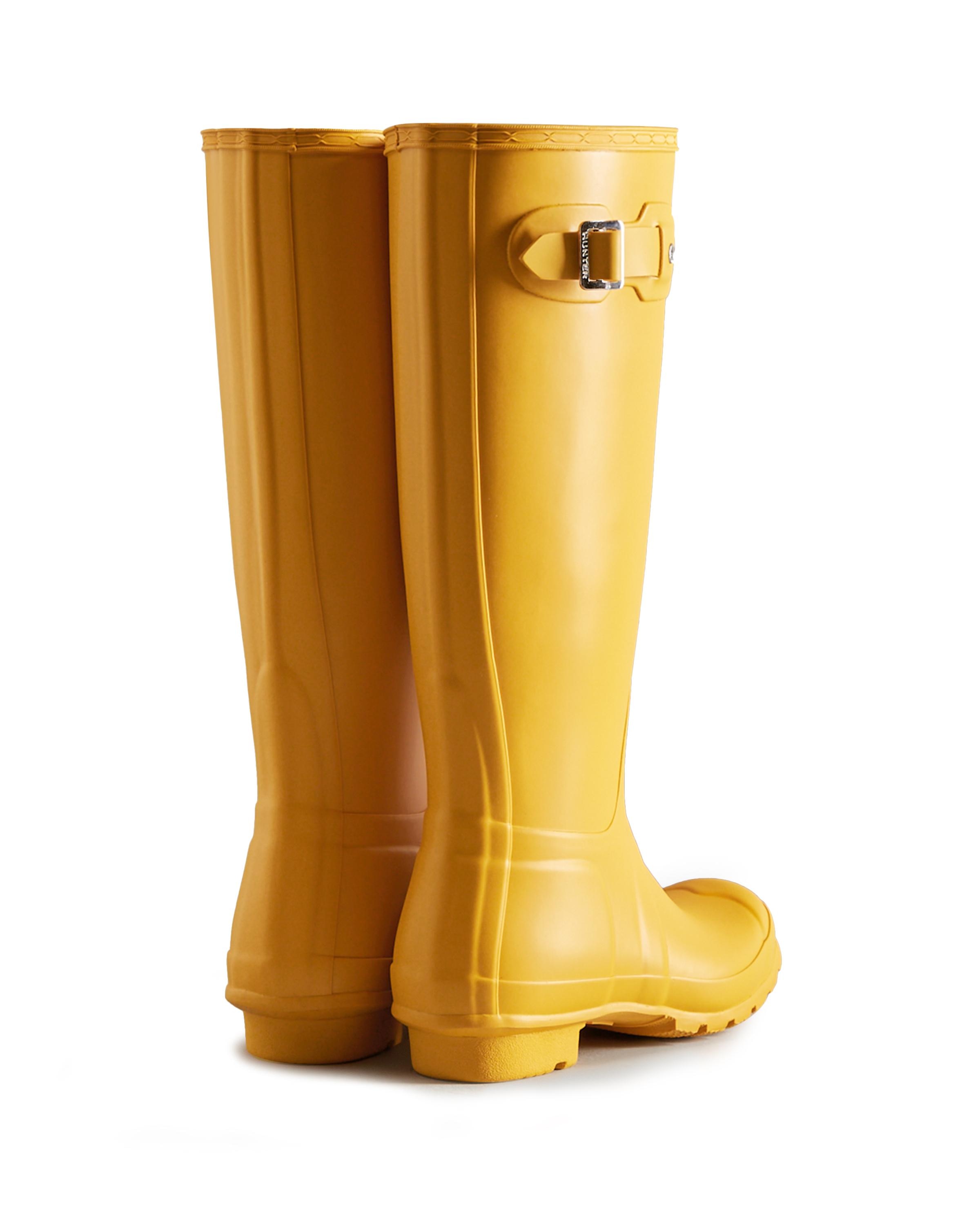 Botas de agua de mujer Hunter Original de caña alta y caucho natural - Amarillo Amarillo-2