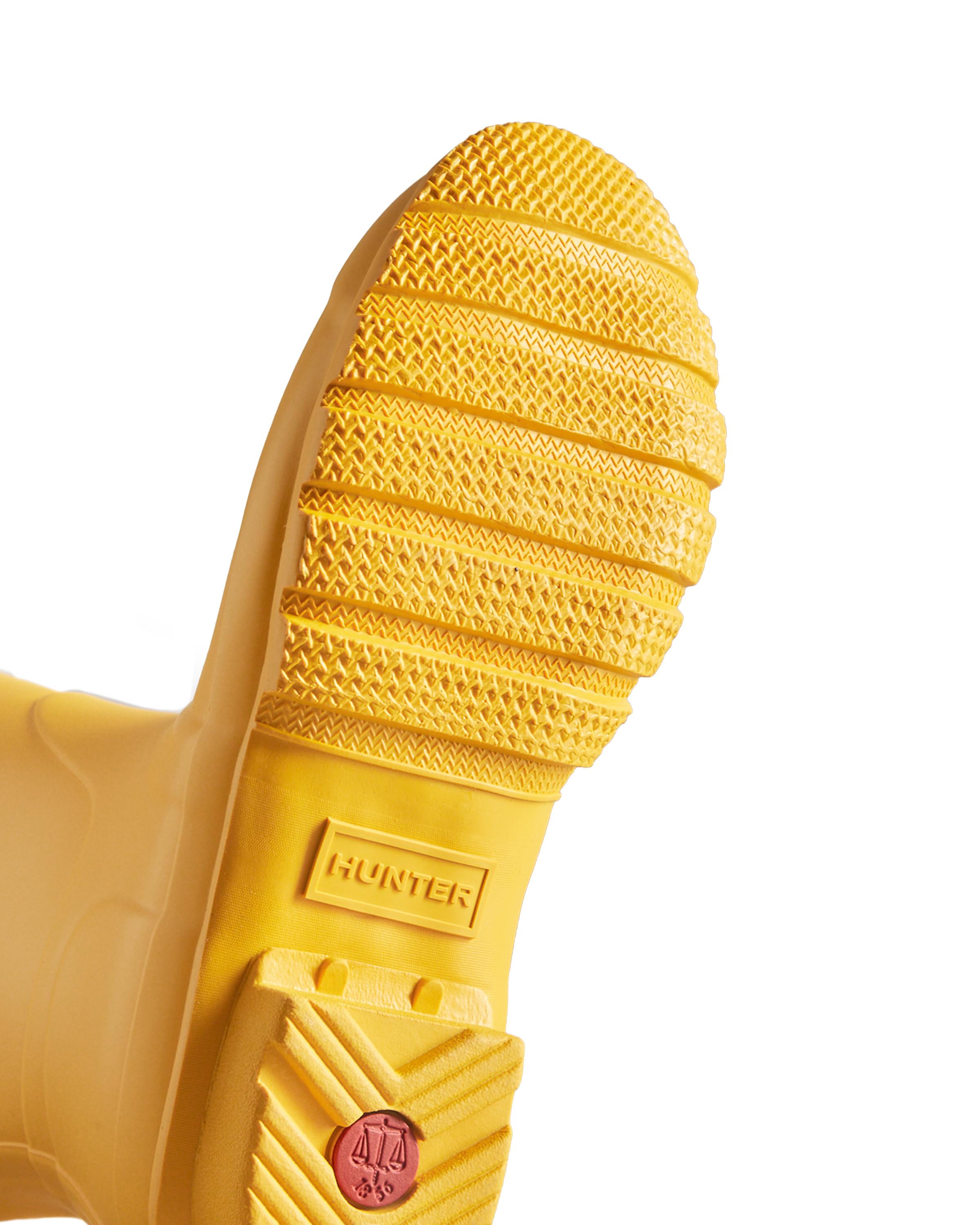Botas de agua de mujer Hunter Original de caña alta y caucho natural - Amarillo Amarillo-4