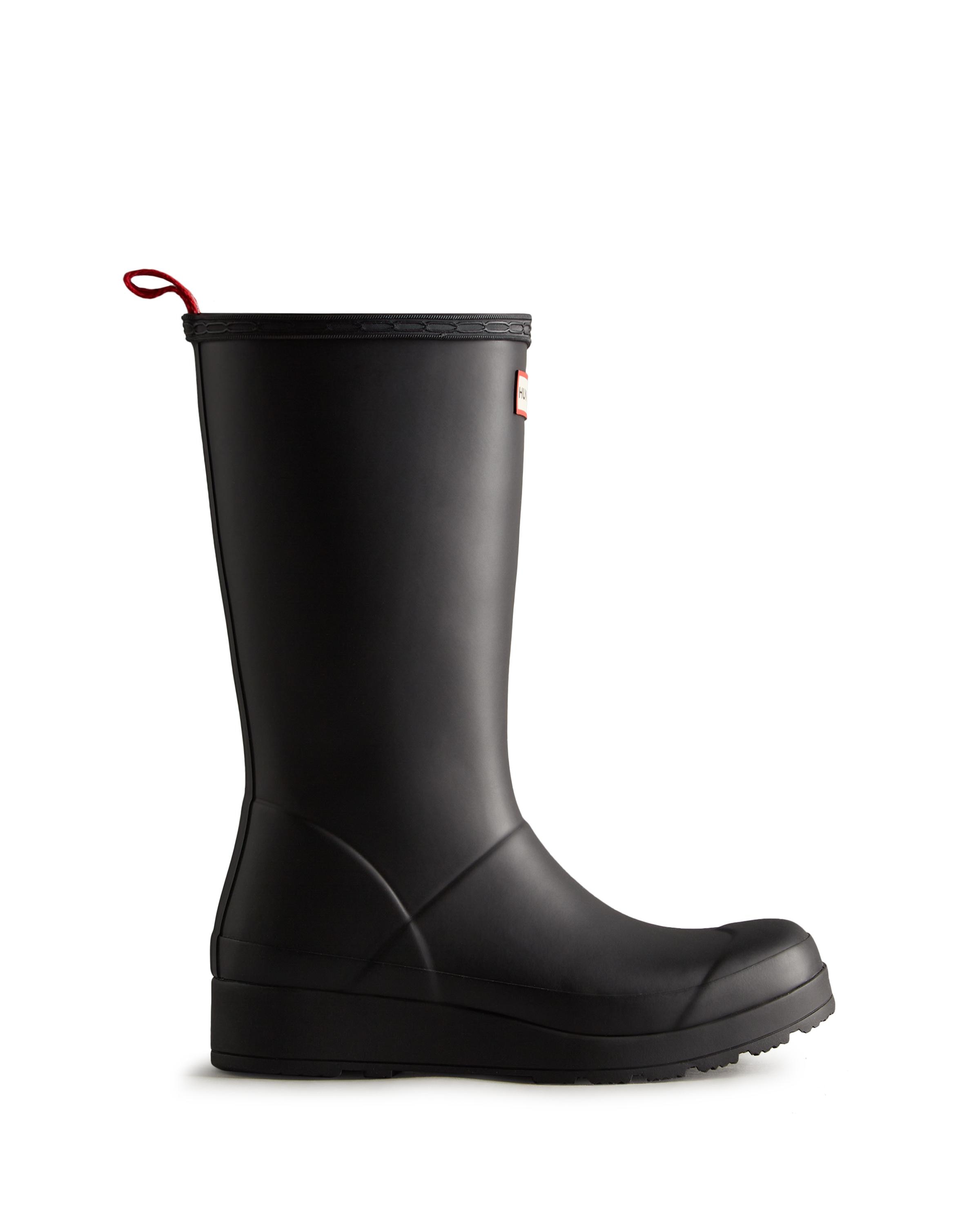 Hunter - Botas de agua de mujer original play tall con cuña.