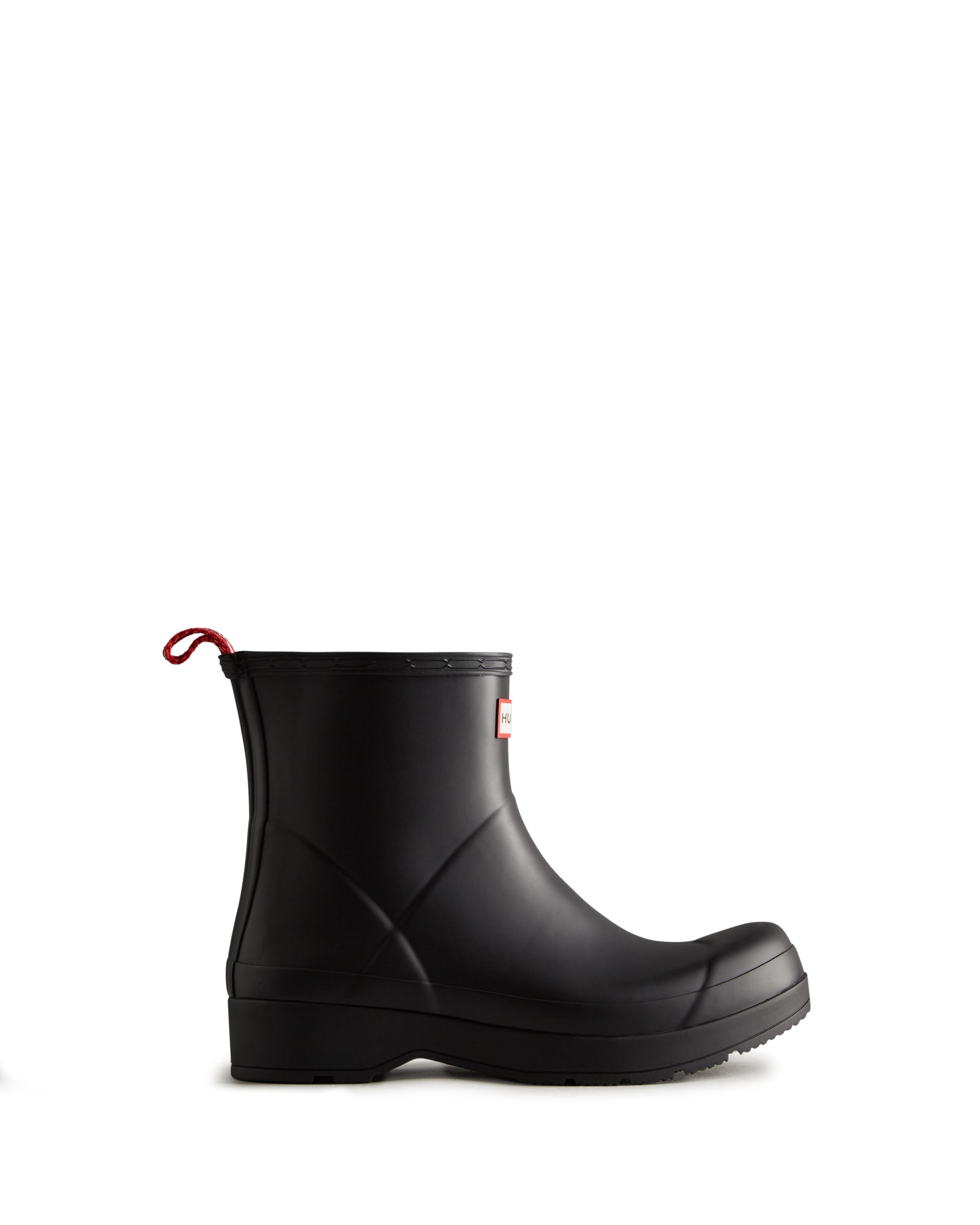 Imagen 0 de Botas de agua de hombre play short con tira a contraste Negro
