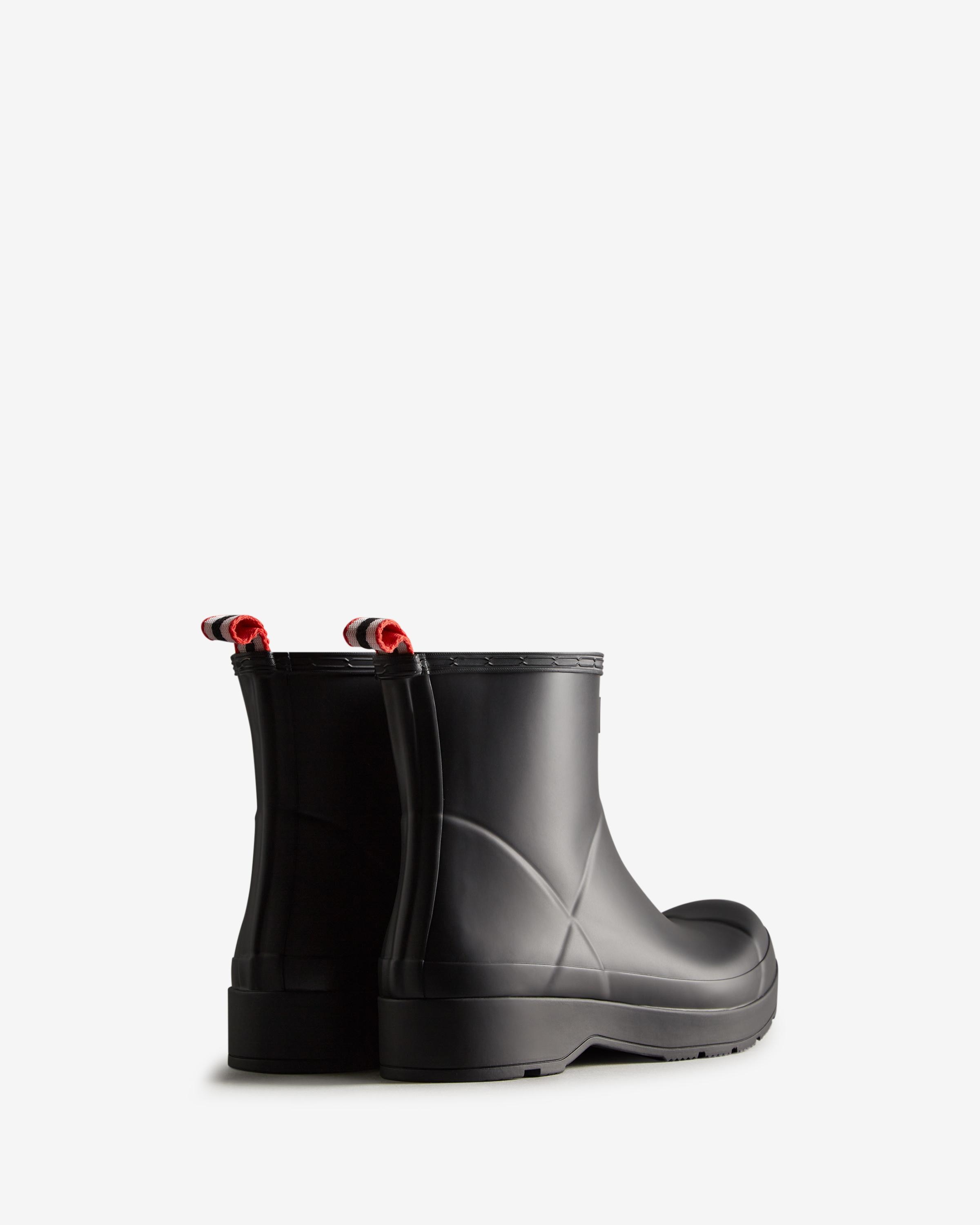 Botas de agua de hombre play short con tira a contraste - Hunter - Negro Negro-2