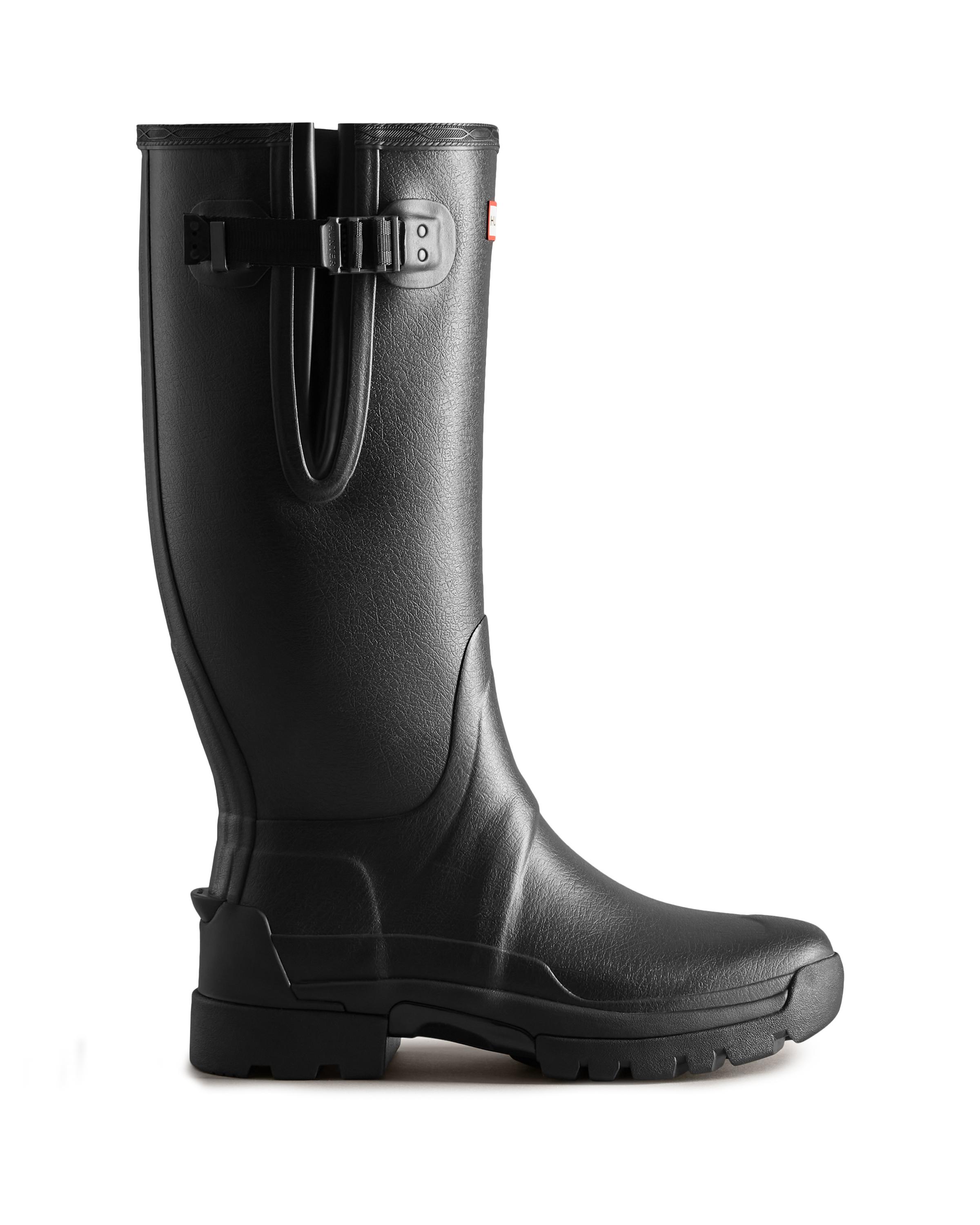 Imagen 1 de Botas de agua unisex balmoral tall de caña alta y suela de alta tracción Negro