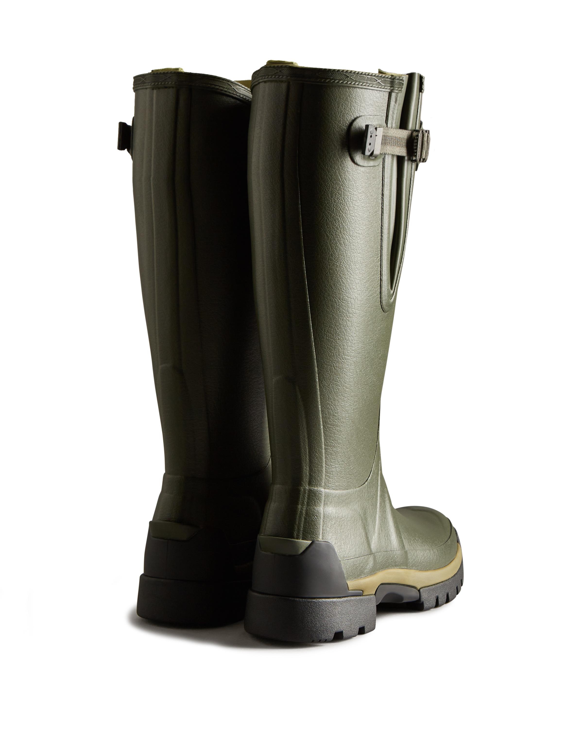 Botas de agua de mujer balmoral con tacos y hebilla ajustable - Hunter - Verde Oliva Verde Oliva-2