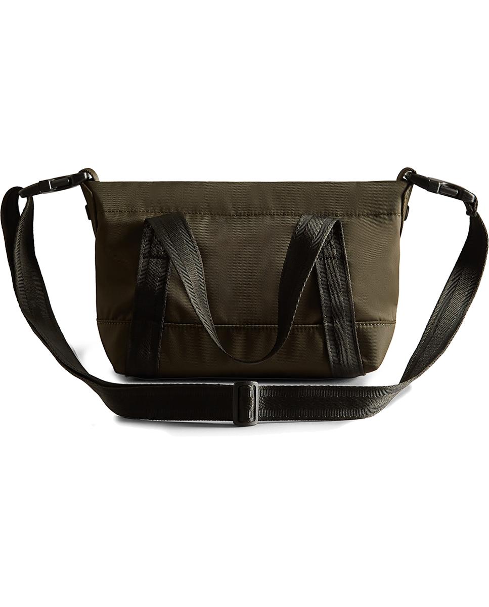 Tote pequeño unisex Hunter de nylon en negro con varias asas - Verde Oliva Verde Oliva-3