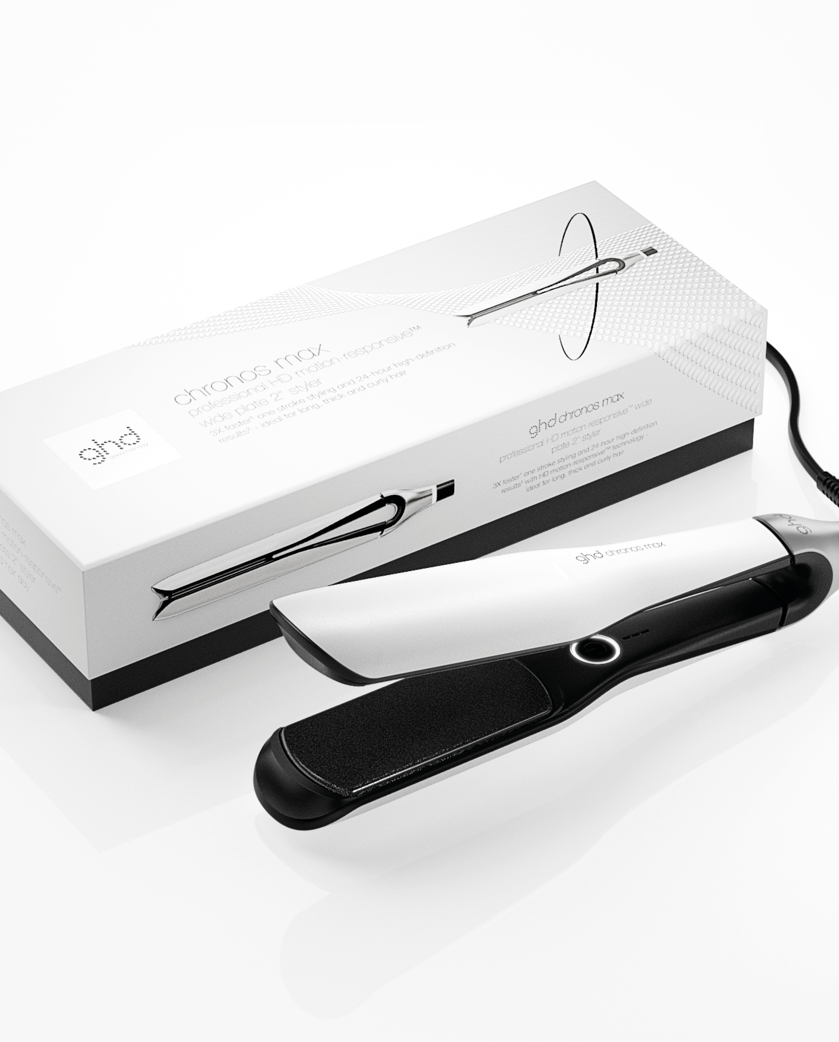 Imagen 5 de Plancha de pelo con placas anchas ghd chronos max blanca - Plancha de pelo ghd chronos max blanca Plancha de pelo ghd chronos max blanca