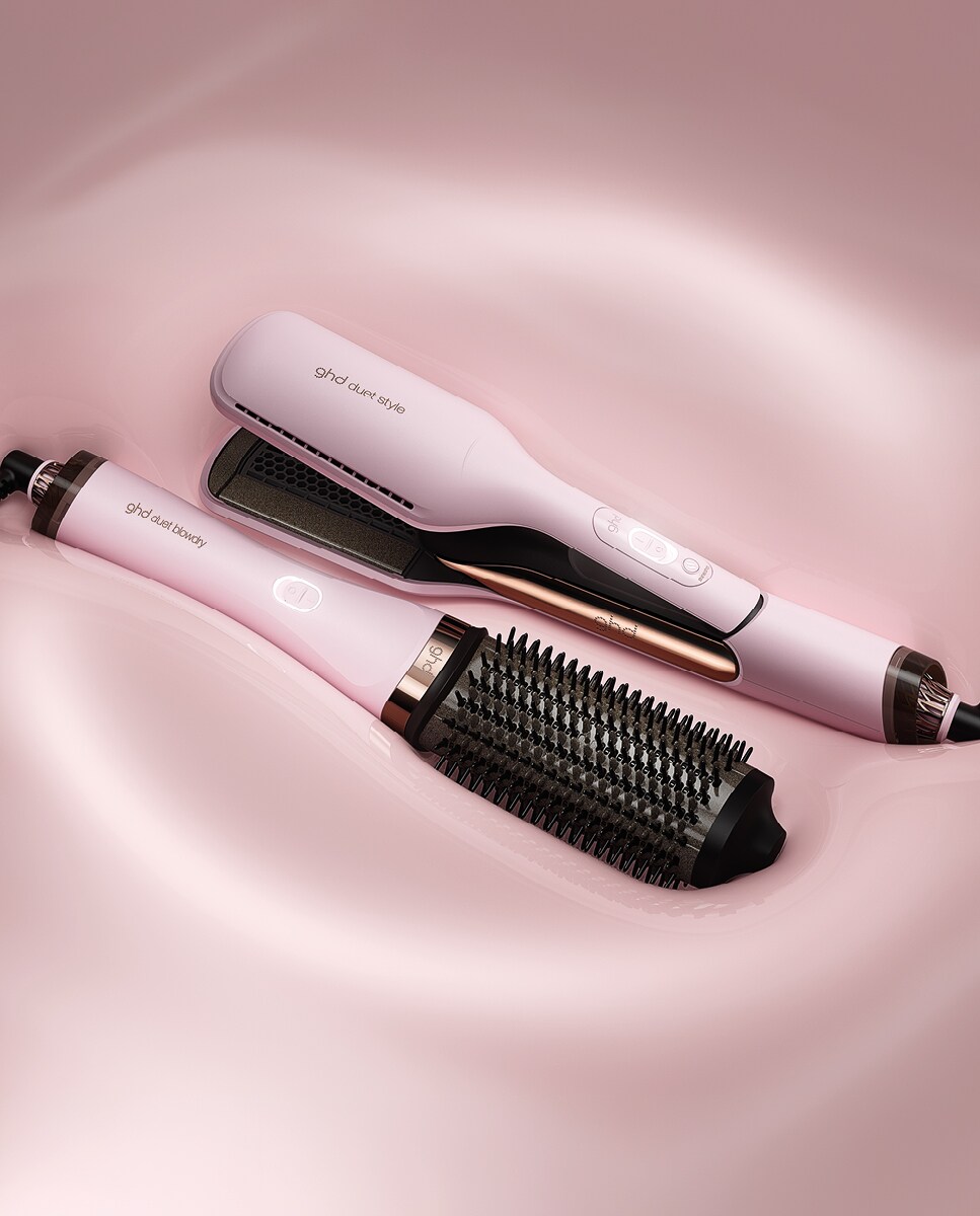 Plancha de pelo de aire caliente en ghd duet style nuestra
