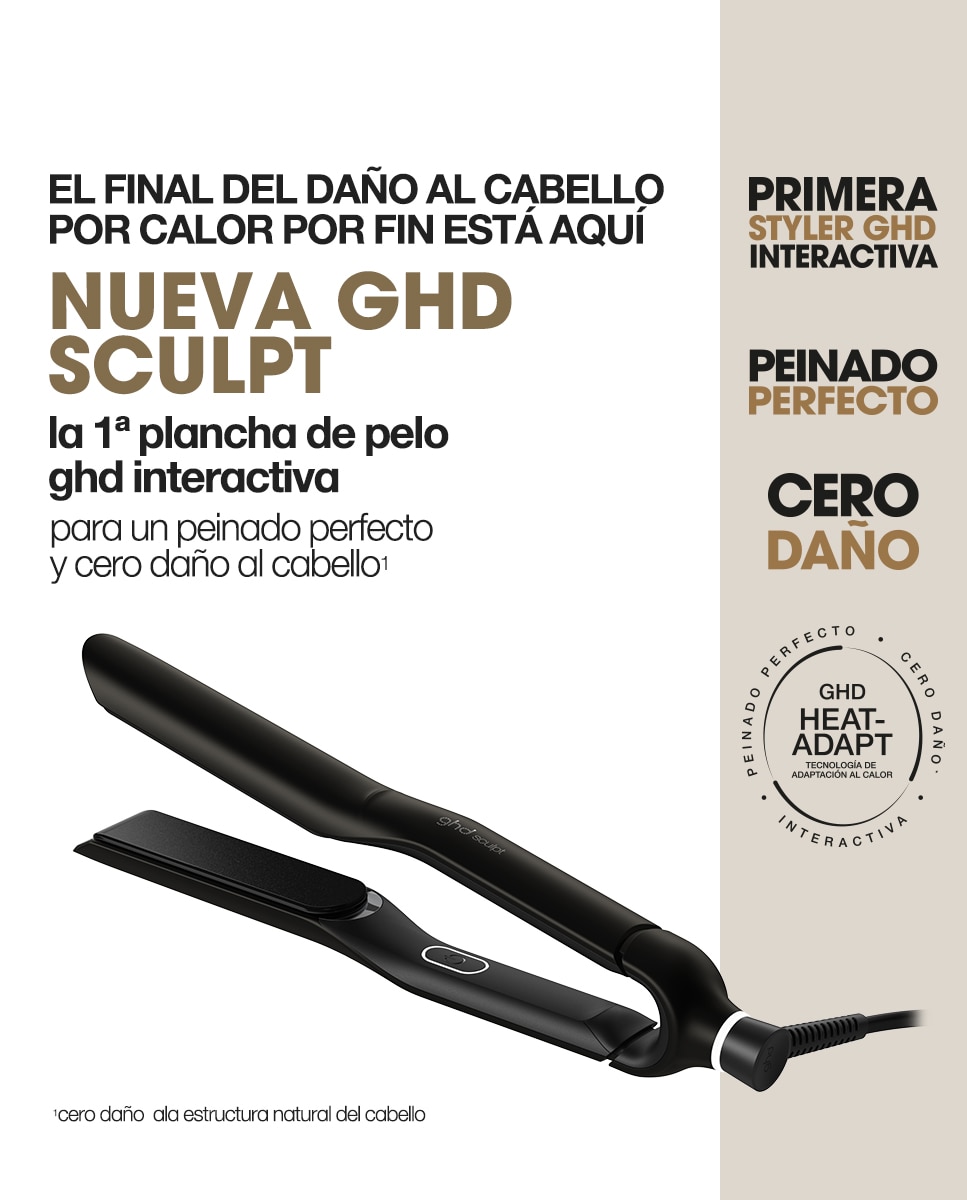 Plancha de pelo interactiva ghd sculpt negra 4