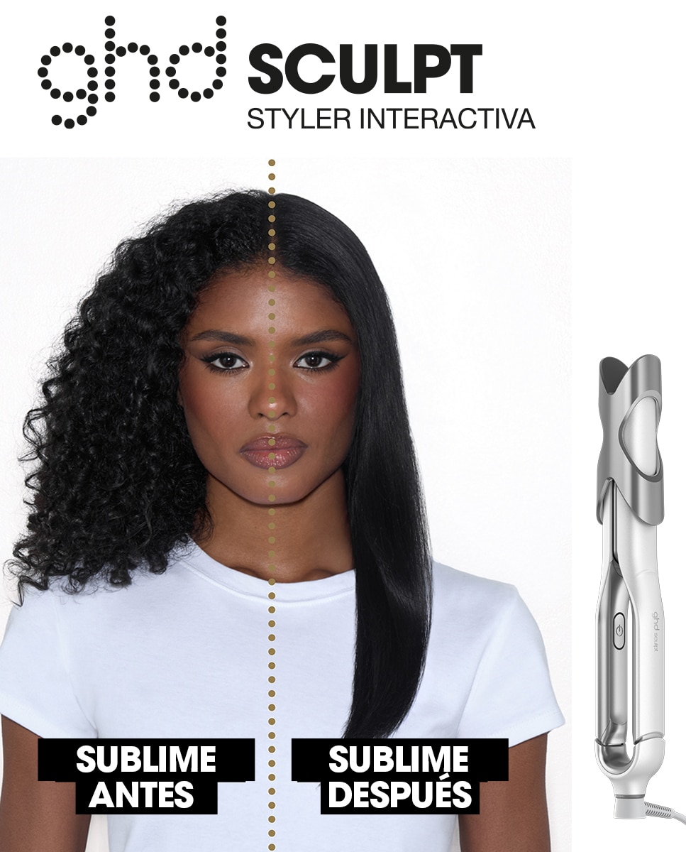 Plancha de pelo interactiva ghd sculpt blanca 3