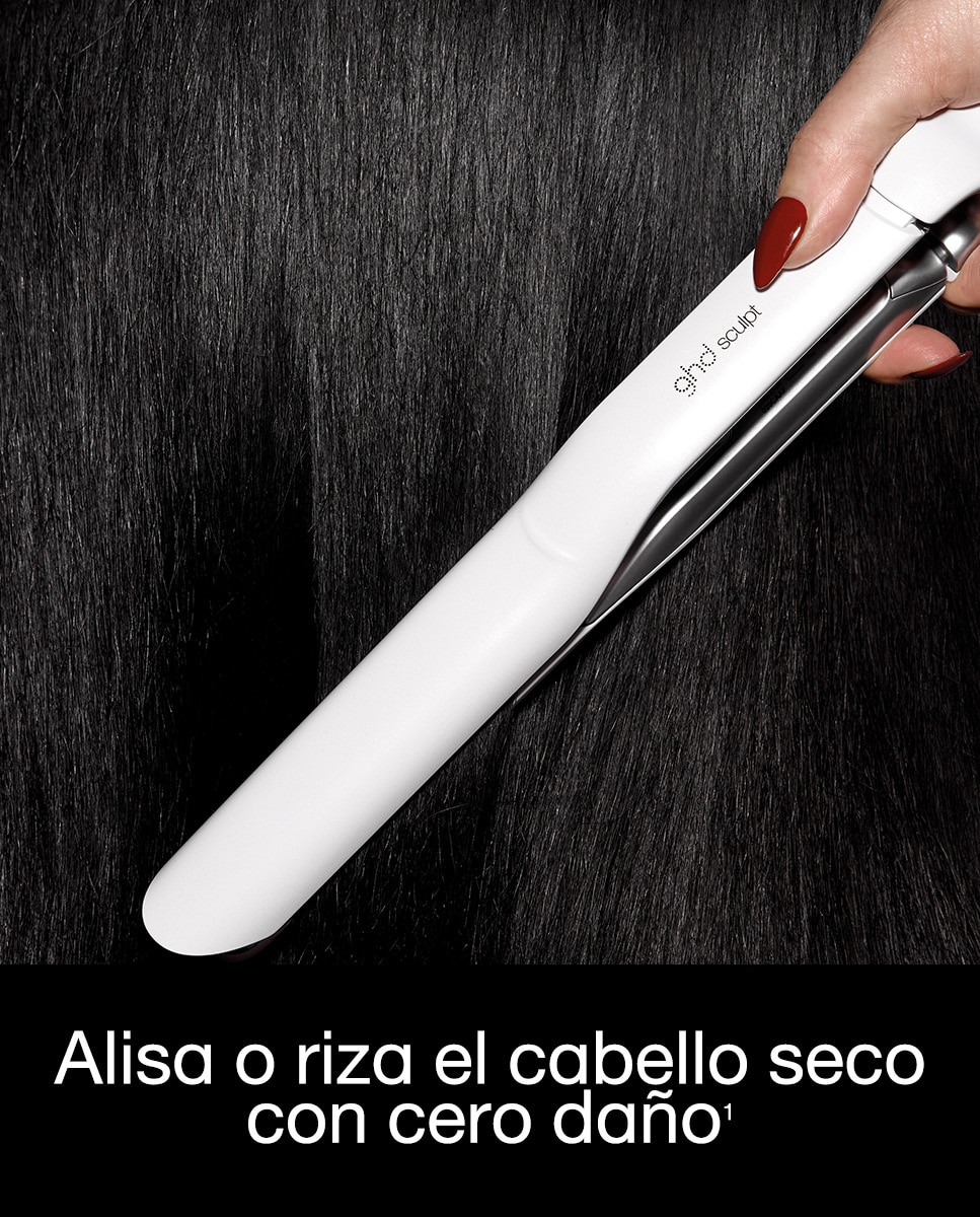 Plancha de pelo interactiva ghd sculpt blanca 8