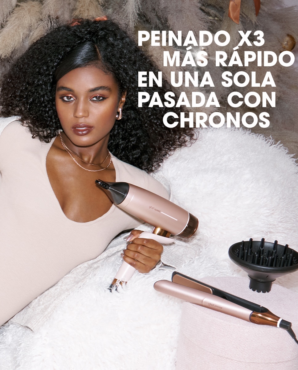 Imagen 4 de Set de regalo ghd deluxe secador Speed y plancha Chronos beige cashmere