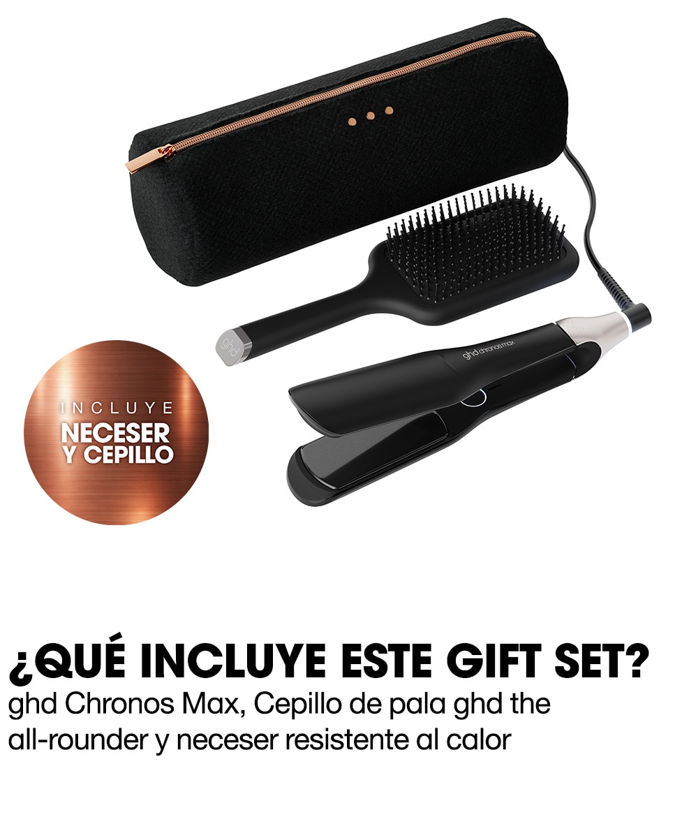 Plancha de pelo ghd chronos max gift set 7